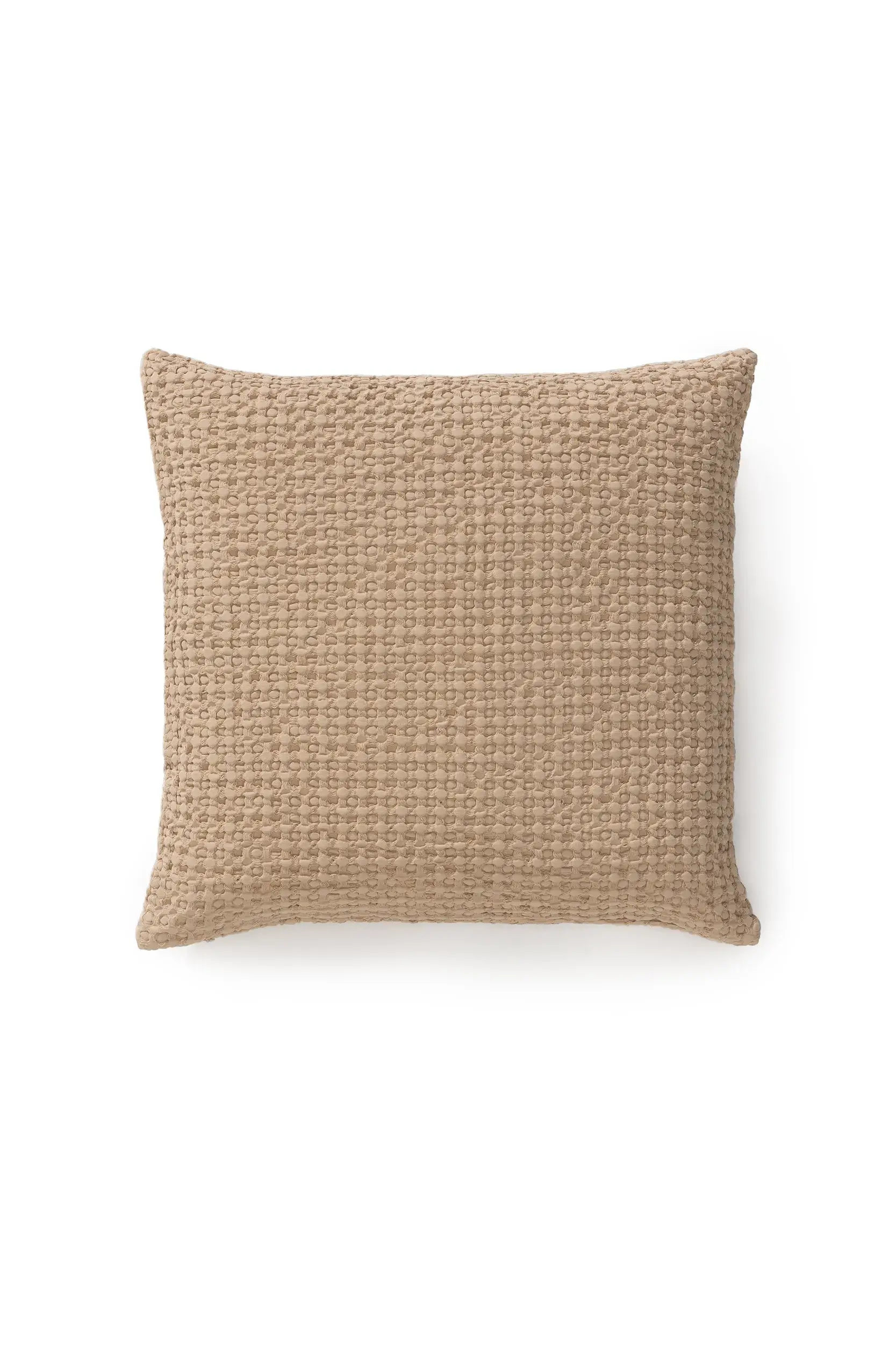 Kissenbezug Cloe Beige Einfarbig-suunnittelussa, valmistettu 100% puuvillaaista, benuta Popin toimesta