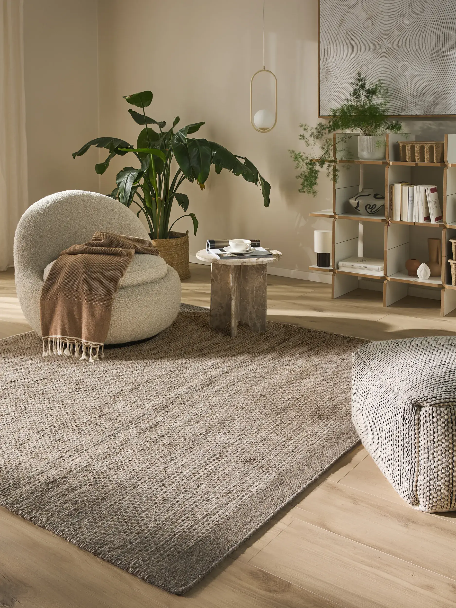 Tapis Rocco en 80% Laine, 20% Coton en  de benuta pure