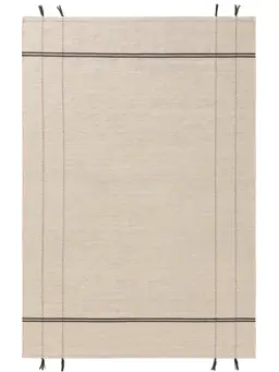 Tapis de laine Kambiz Crème/Anthracite