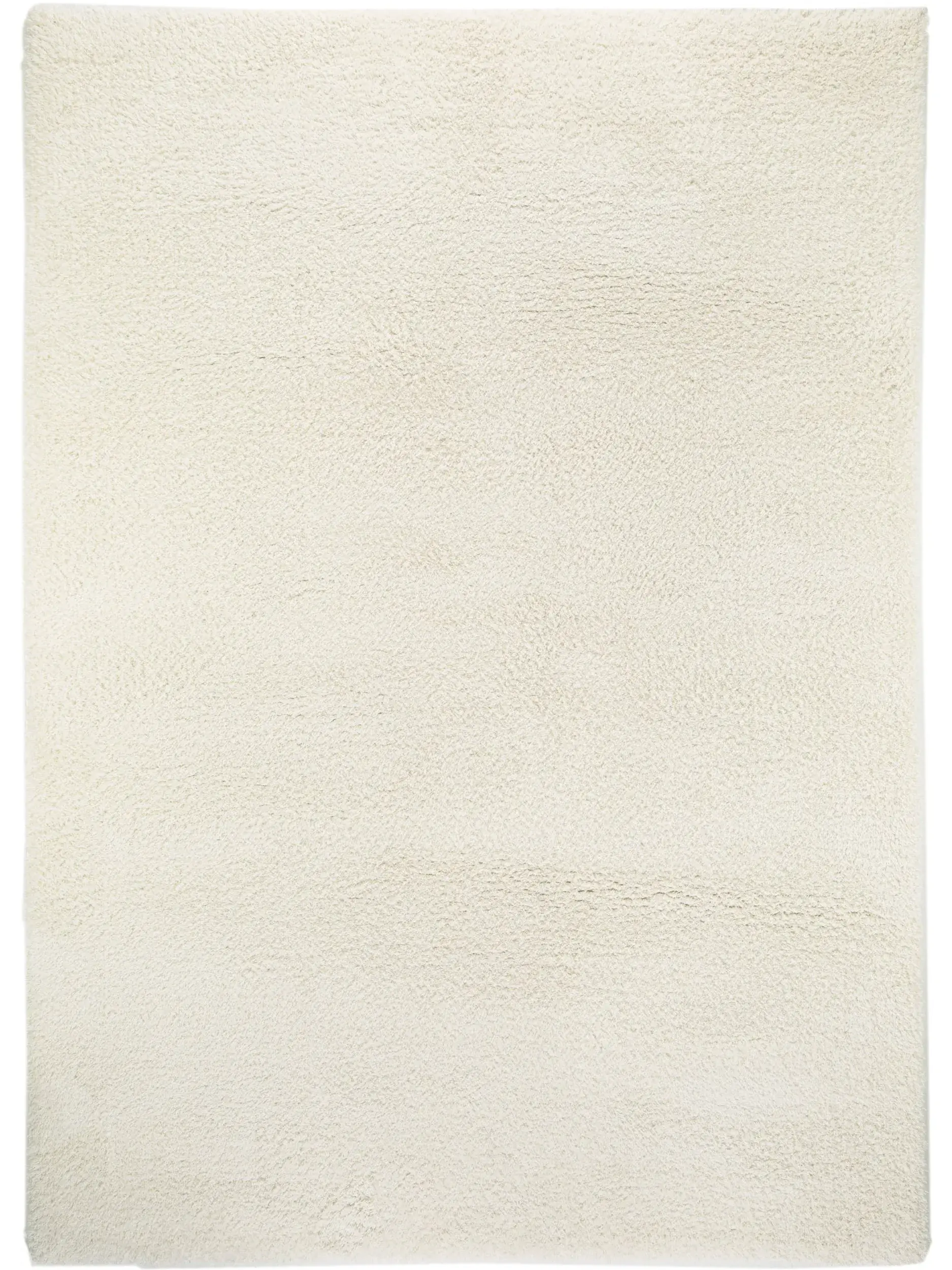 Teppich aus 100% Polyester (Microfiber) in Weiß mit 100% Polyester (Microfiber) hohem Flor von benuta
