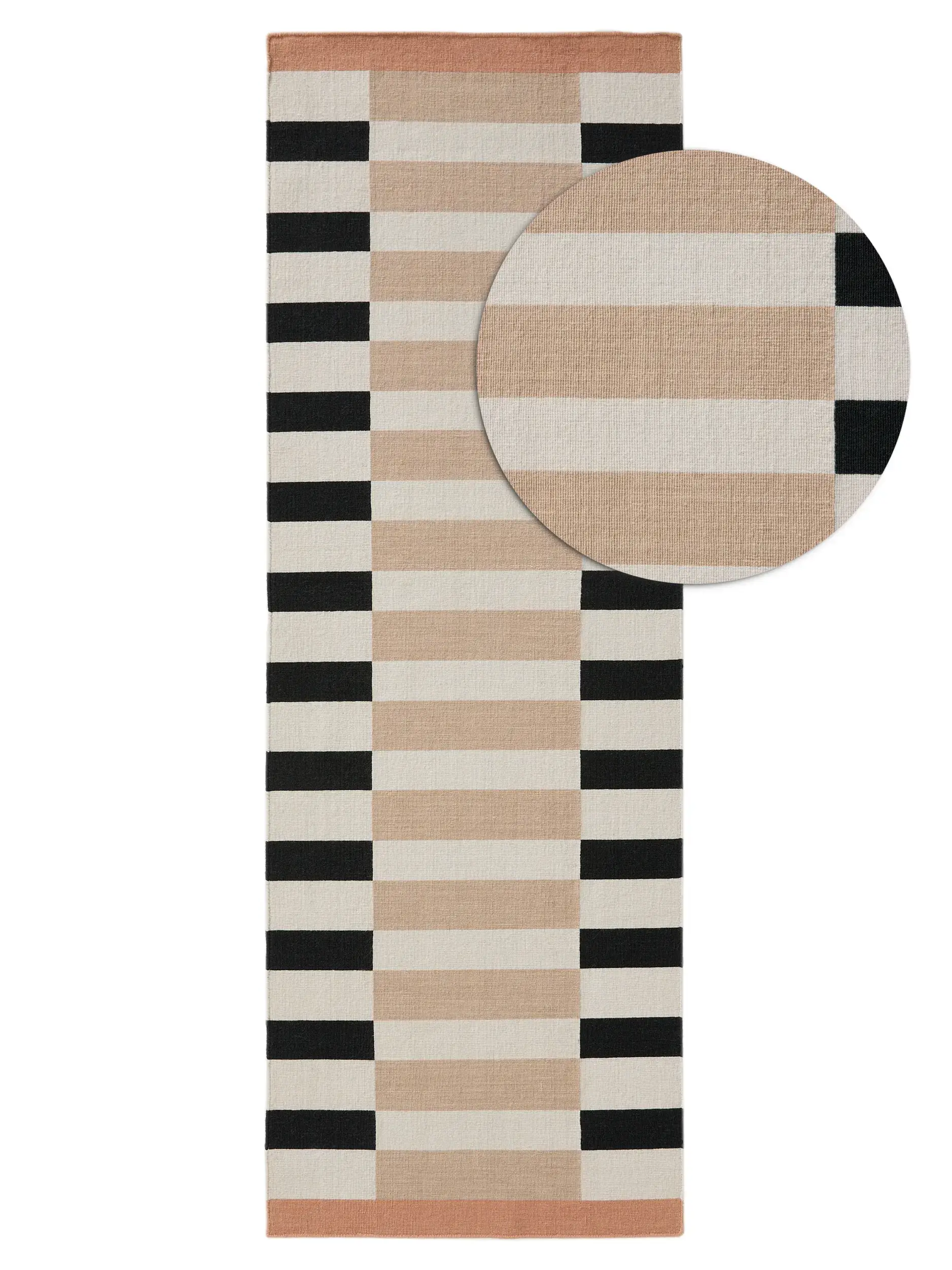 Teppich aus 100% Wool in Beige mit 100% Wool hohem Flor von benuta Nest
