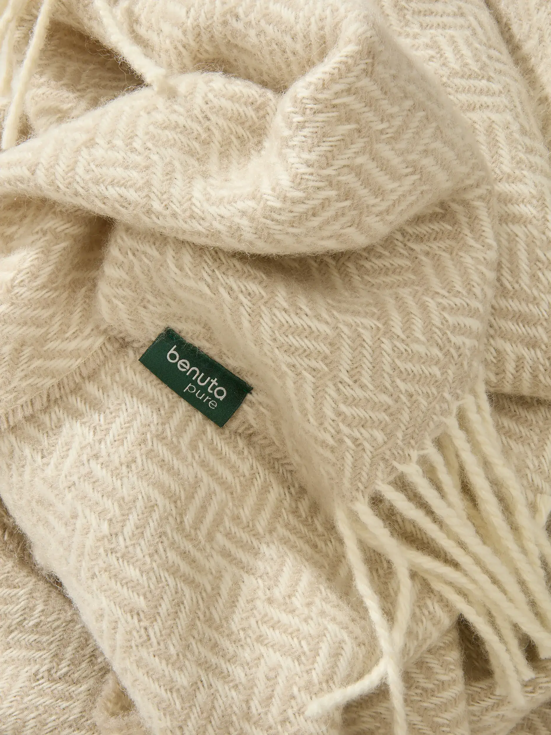 Ullteppe Bianca Beige fra benuta pure