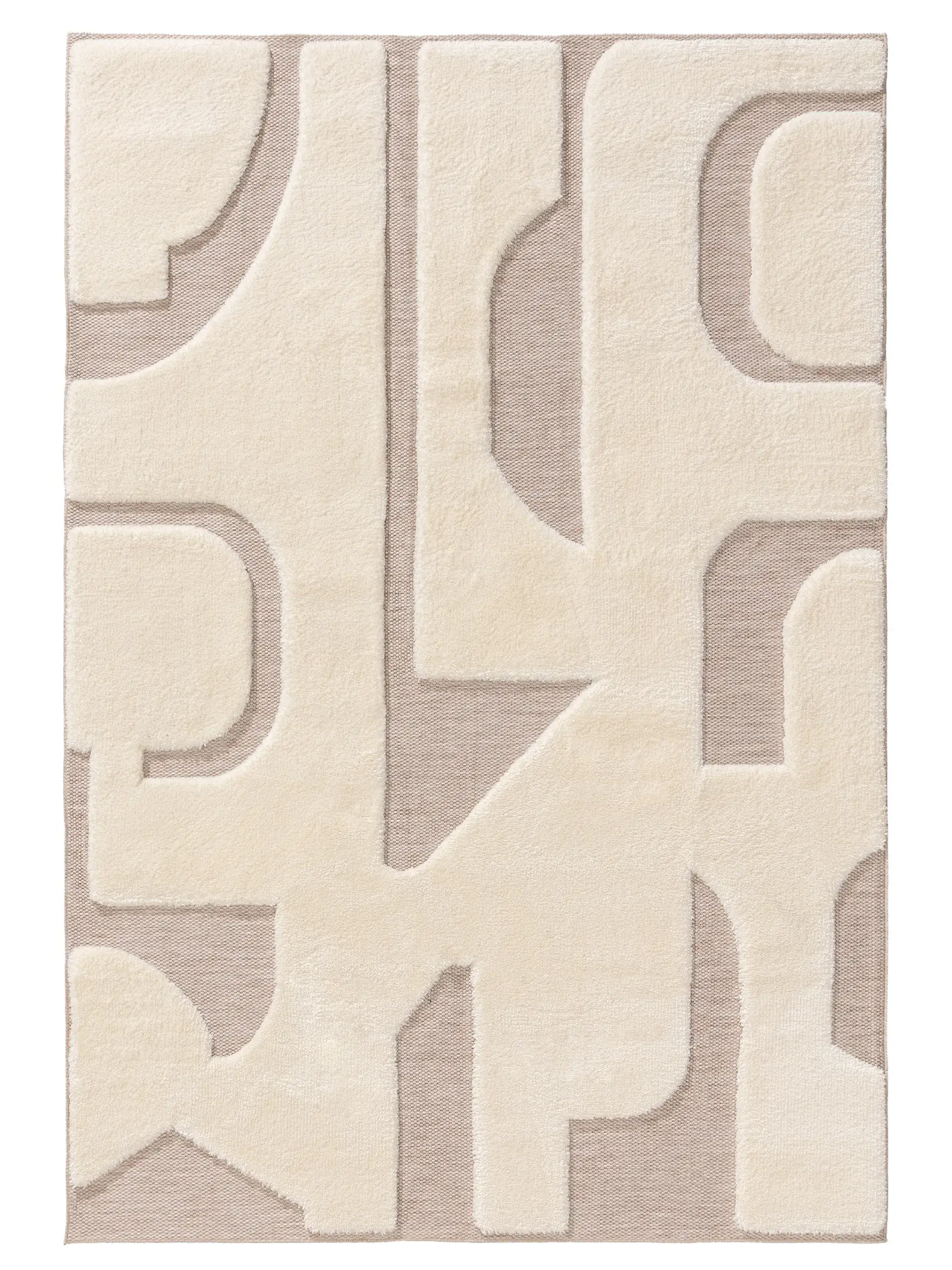 Tæppe Elanie Cremehvid/Beige fra 