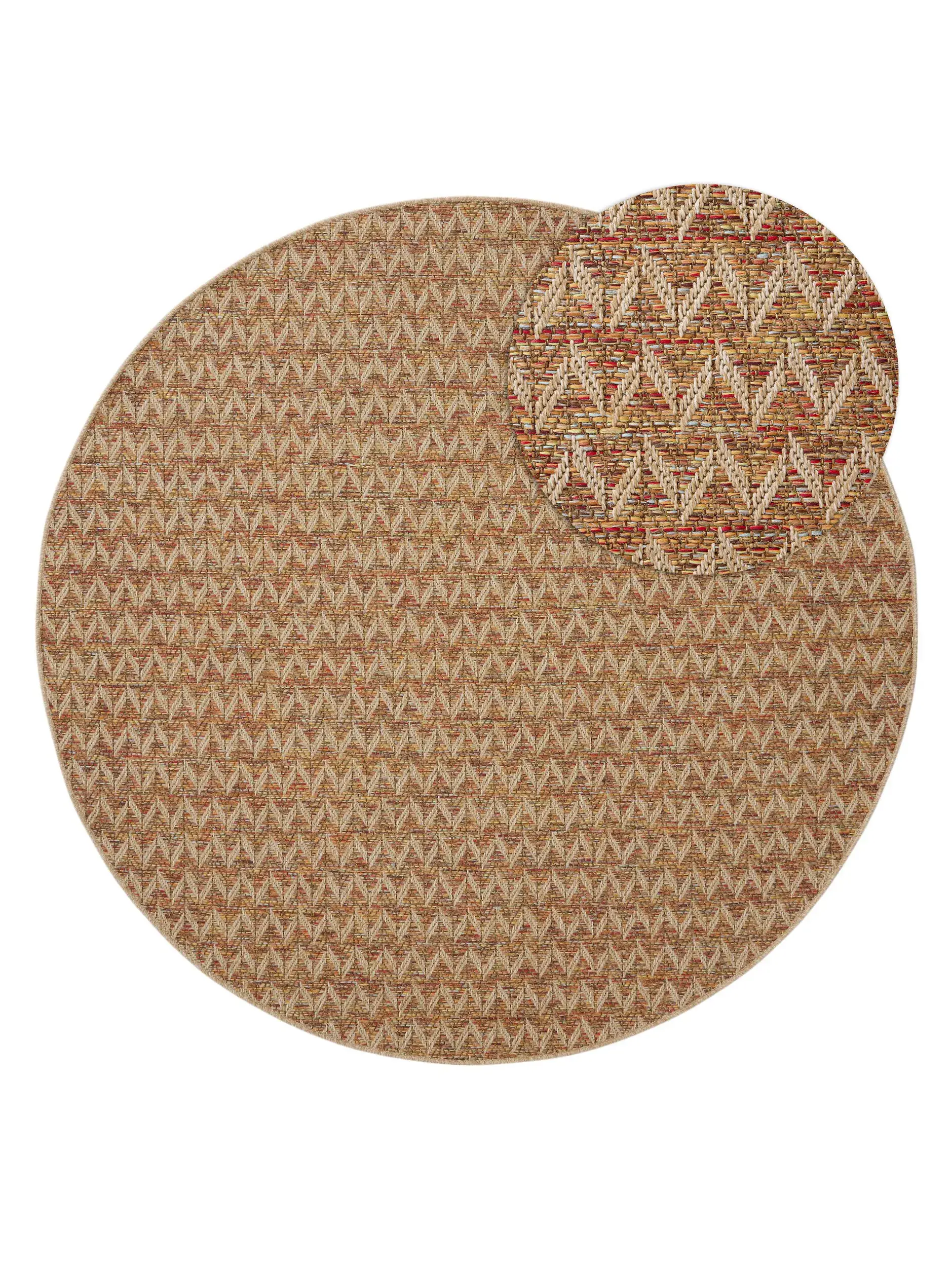 Rug made of 100% Polypropylen in Beige with a 100% Polypropylen high pile by benuta Nest