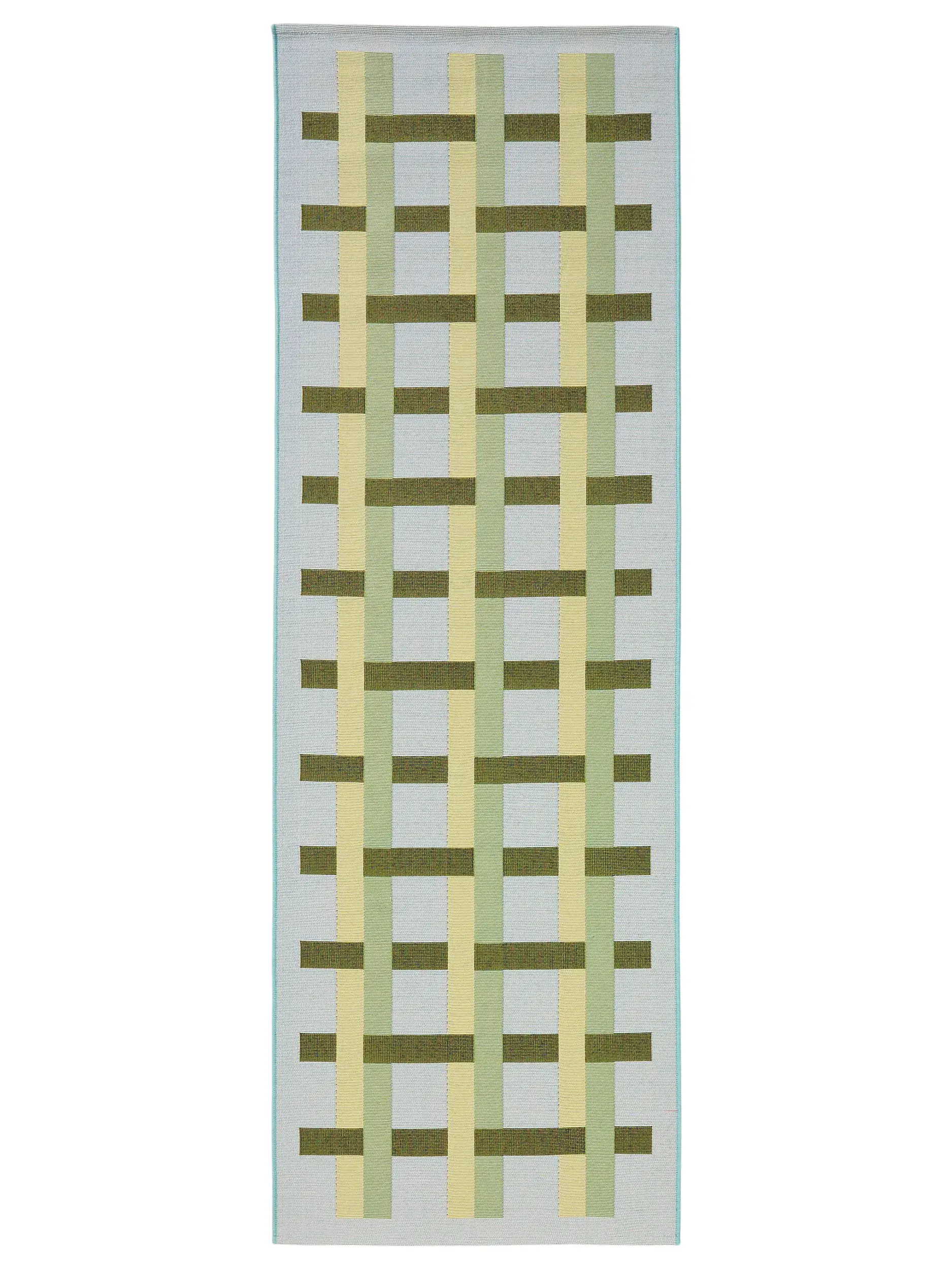 Teppich aus 76% Polypropylen, 23% Polyester, 1% Latex in Grün mit 76% Polypropylen, 23% Polyester, 1% Latex hohem Flor von benuta Pop