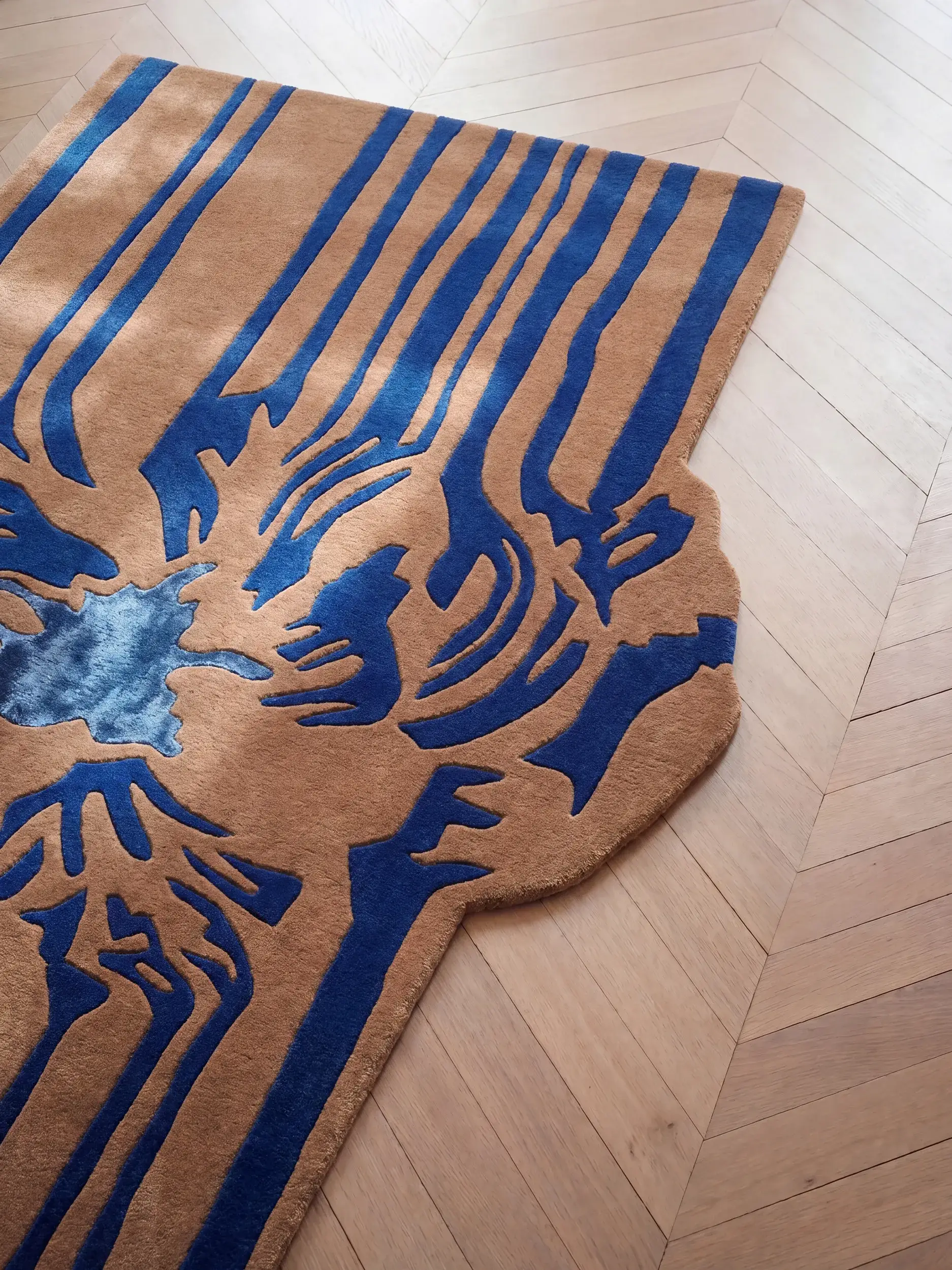 Tapis Lilya en 98% Laine (50% de Nouvelle-Zélande), 2% Lyocell (TENCEL™) en  de benuta Finest