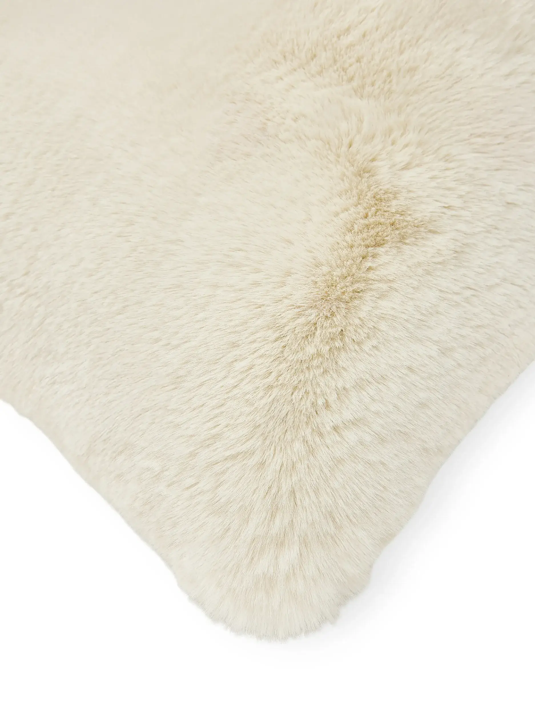 Kissenbezug Dave Cream com design Einfarbig em 100% poliéster da benuta Nest