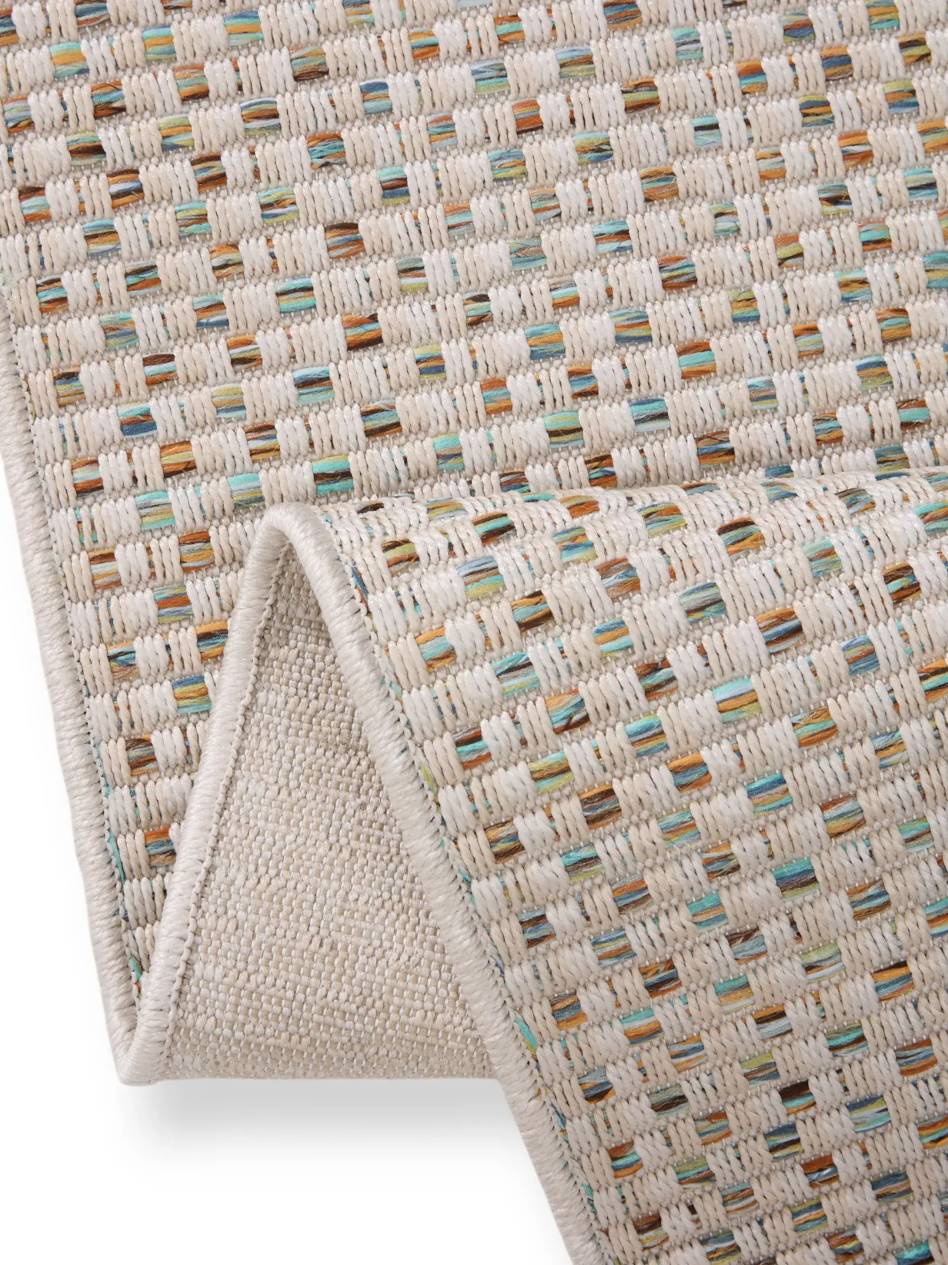 Rug made of 100% Polypropylen in Beige with a 100% Polypropylen high pile by benuta Nest