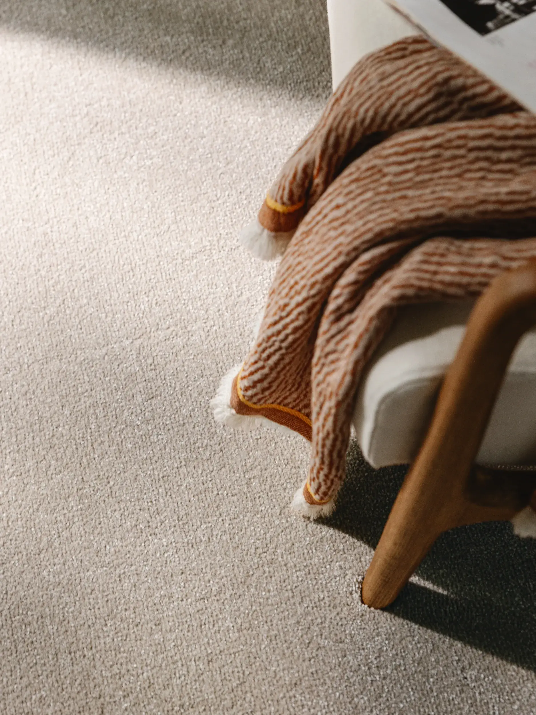Rug Melvin made of 100% Polypropylen in Beige by benuta Nest