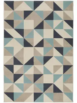 Teppich Dessert Blau