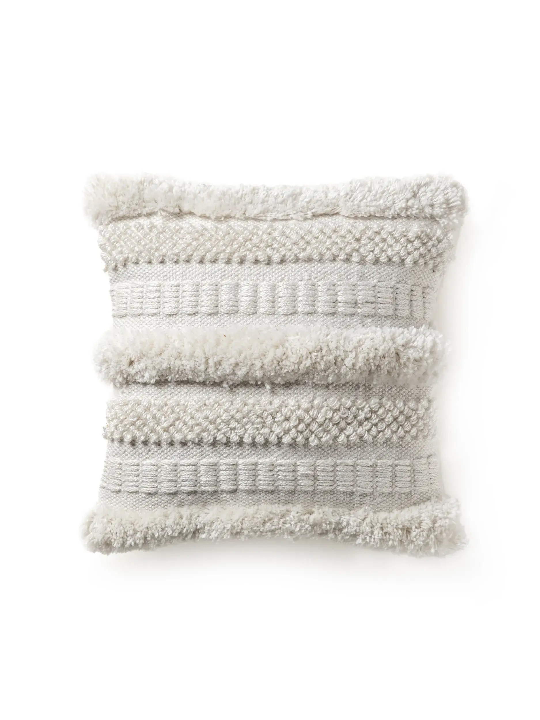 Funda de almohada de interior y exterior Toni Ivory de benuta pure