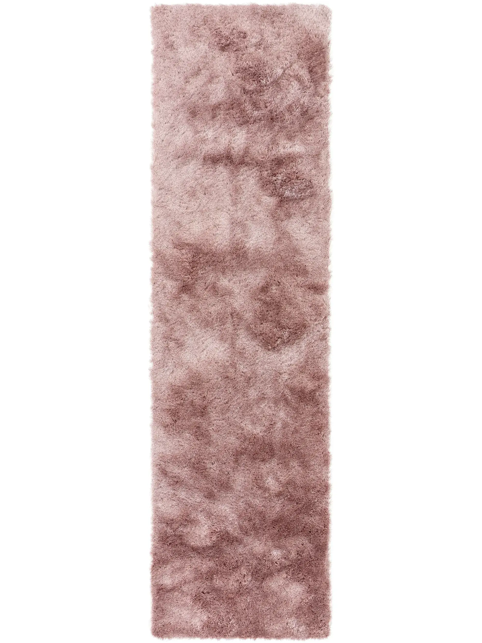 Tappeto di 100% Poliestere in Rosa con pelo alto 100% Poliestere da benuta nest