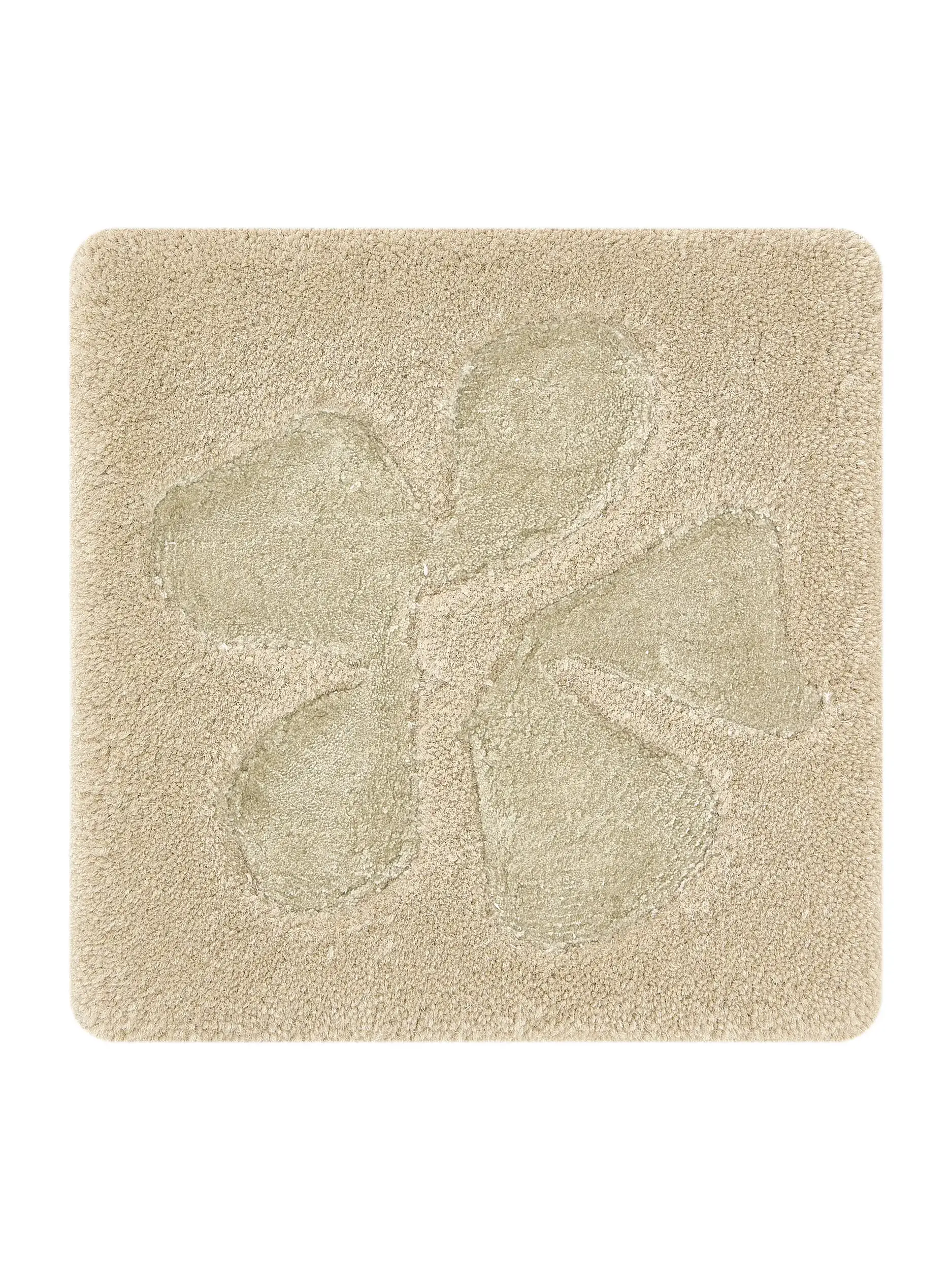 Teppich Nell aus 65% Wolle, 35% Lyocell (Tencel™) in Taupe von benuta Finest