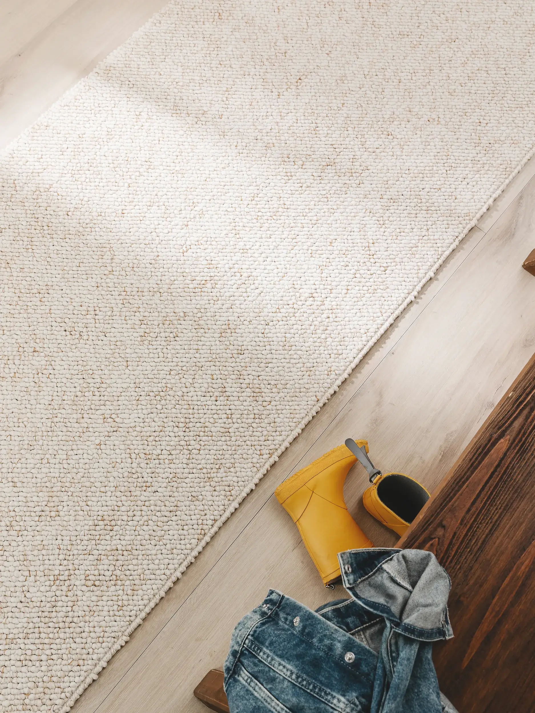 Tappeto di 100% Polipropilene in Beige con pelo alto 100% Polipropilene da benuta nest