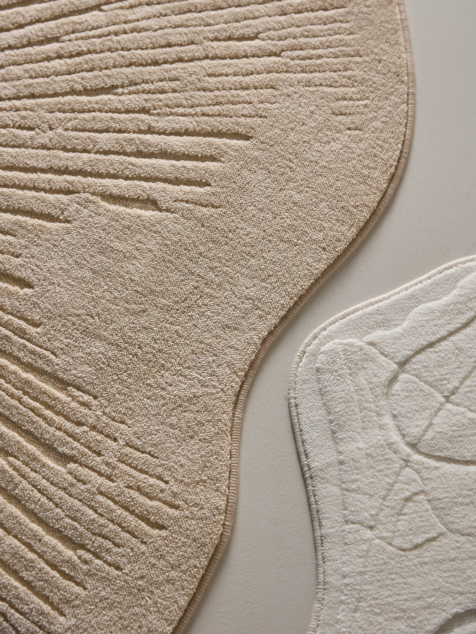 Rug made of 100% Polyester in Beige with a 100% Polyester high pile by benuta Pop