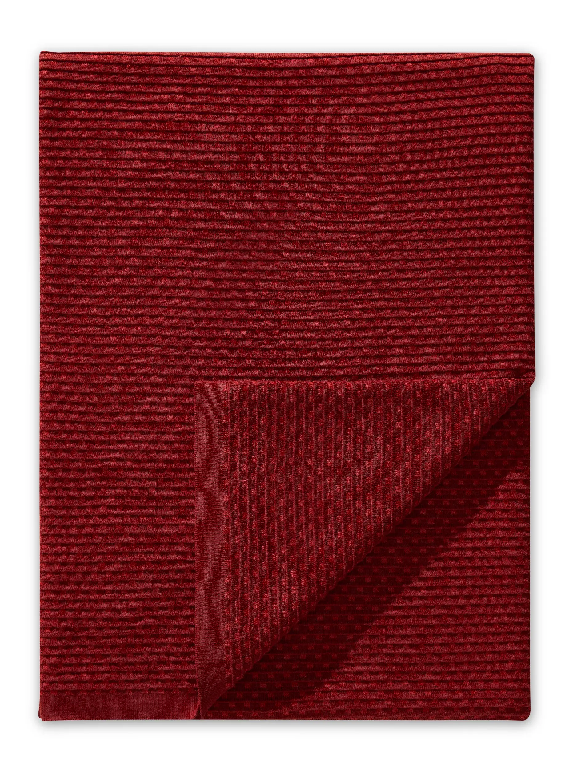 Katoenen deken Ilma Rood van benuta Pure