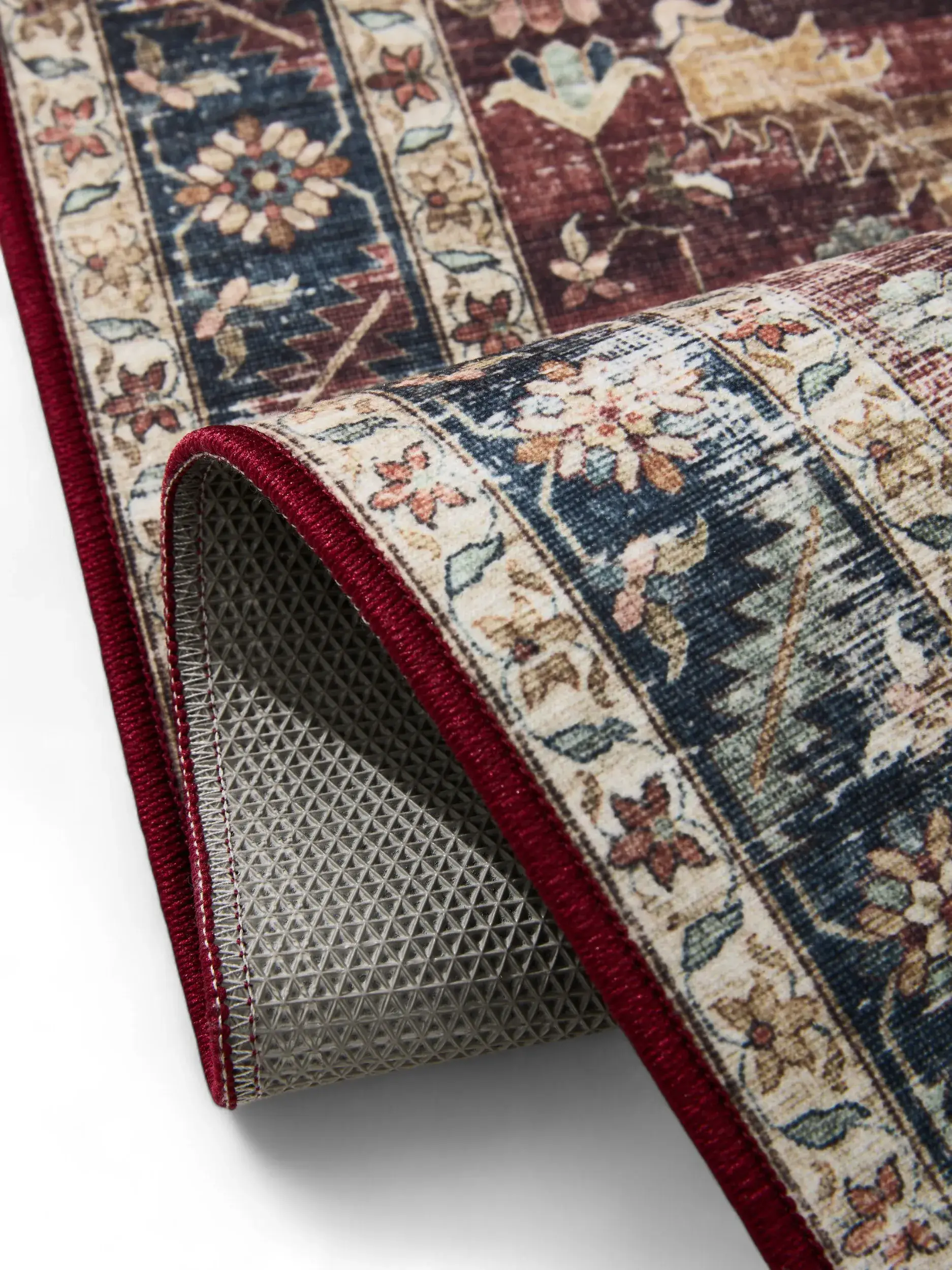 Rug made of 100% Polyester in Multicolour with a 100% Polyester high pile by benuta Basic