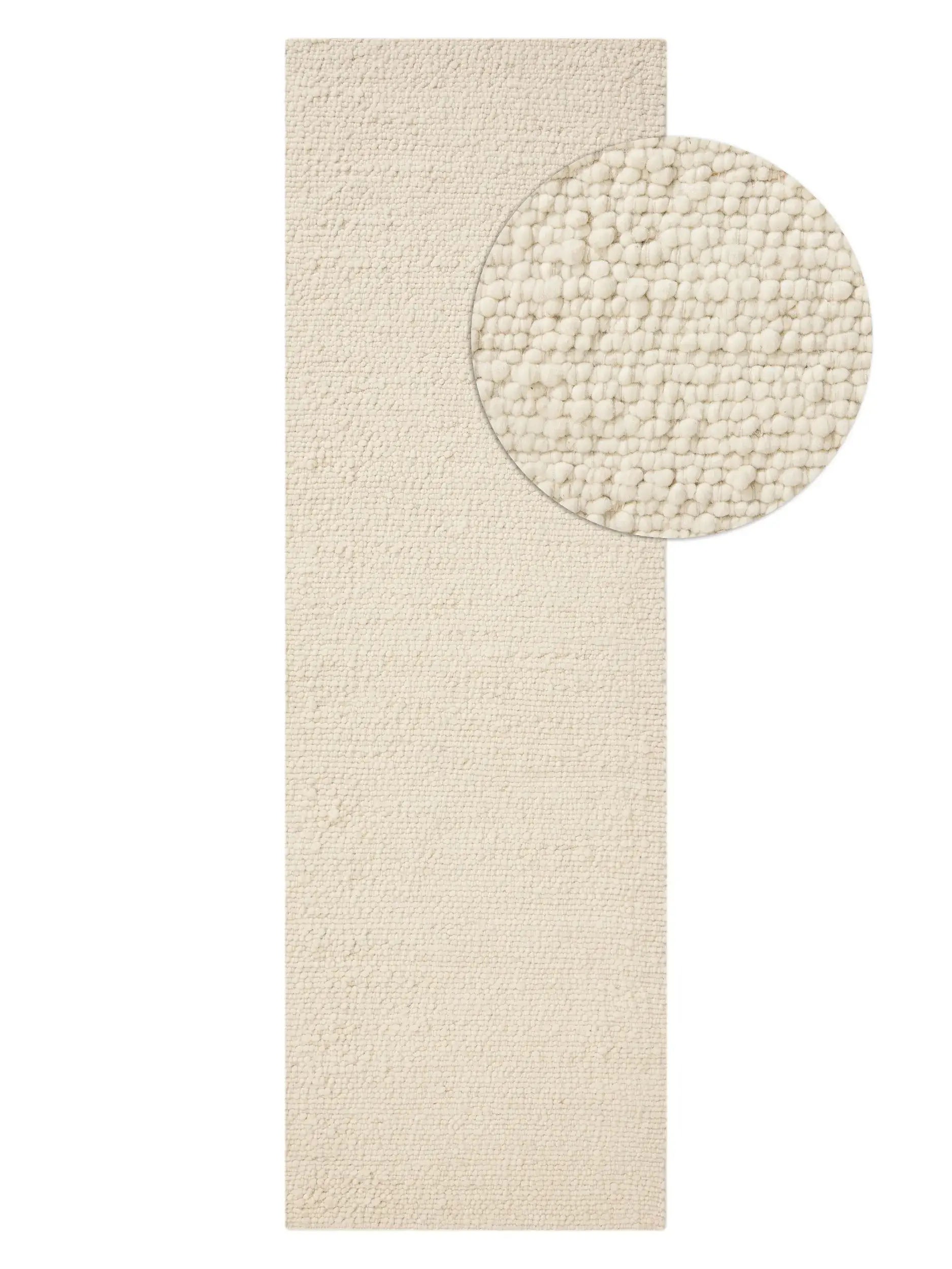 Dywan Patch z 70% Wełna, 15% Juta, 15% Bawełna w kolorze beżowy od benuta pure