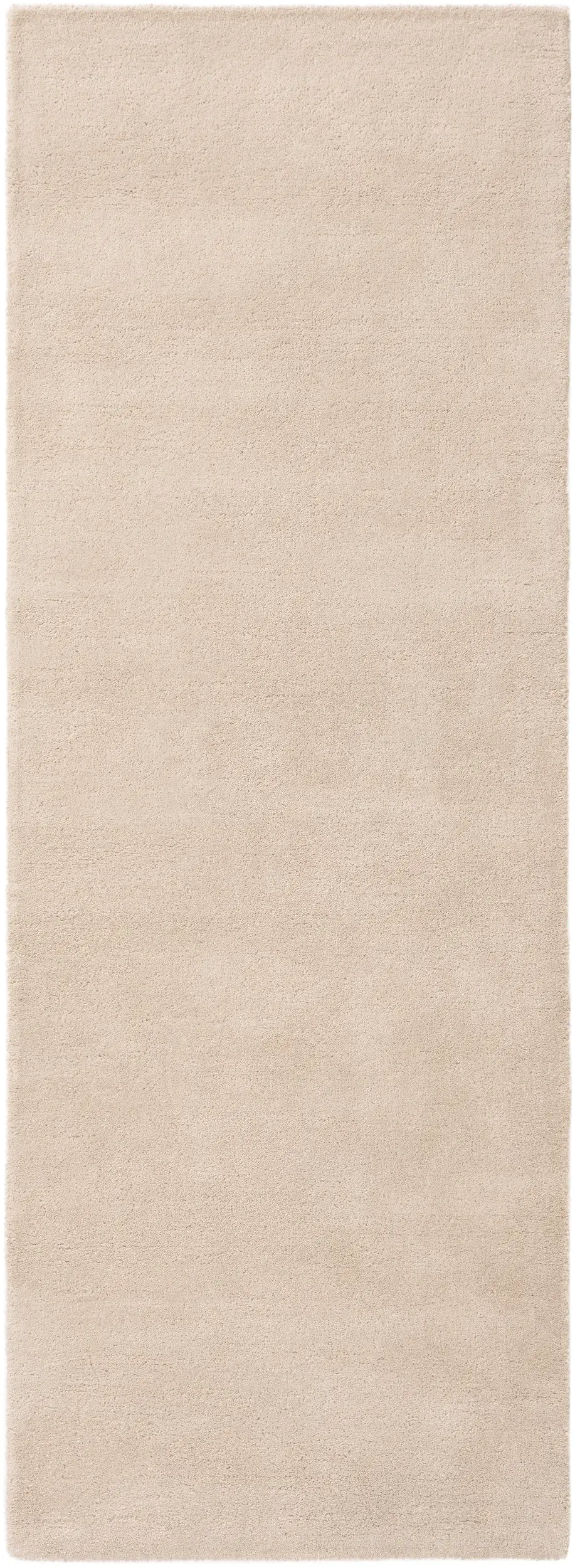 Tapijt van 100% Wol in Beige met een 100% Wol hoge pool van benuta nest