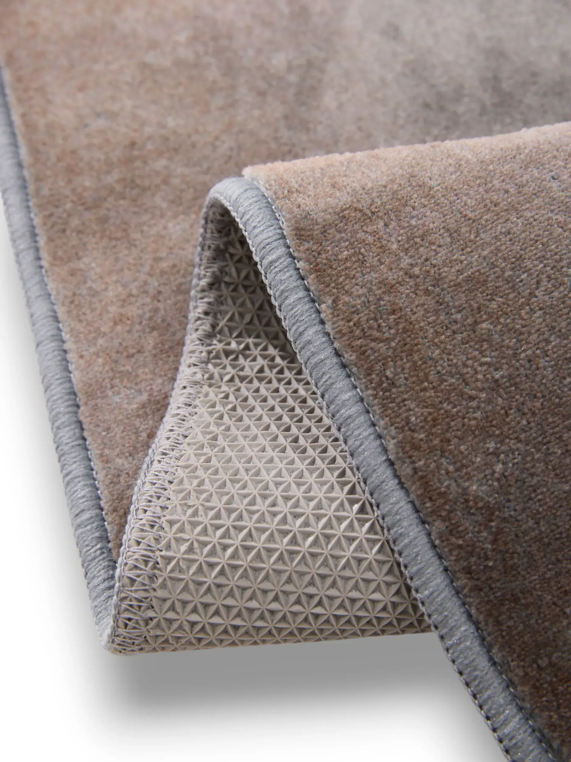 Rug made of 100% Polyester in Brown with a 100% Polyester high pile by benuta Pop