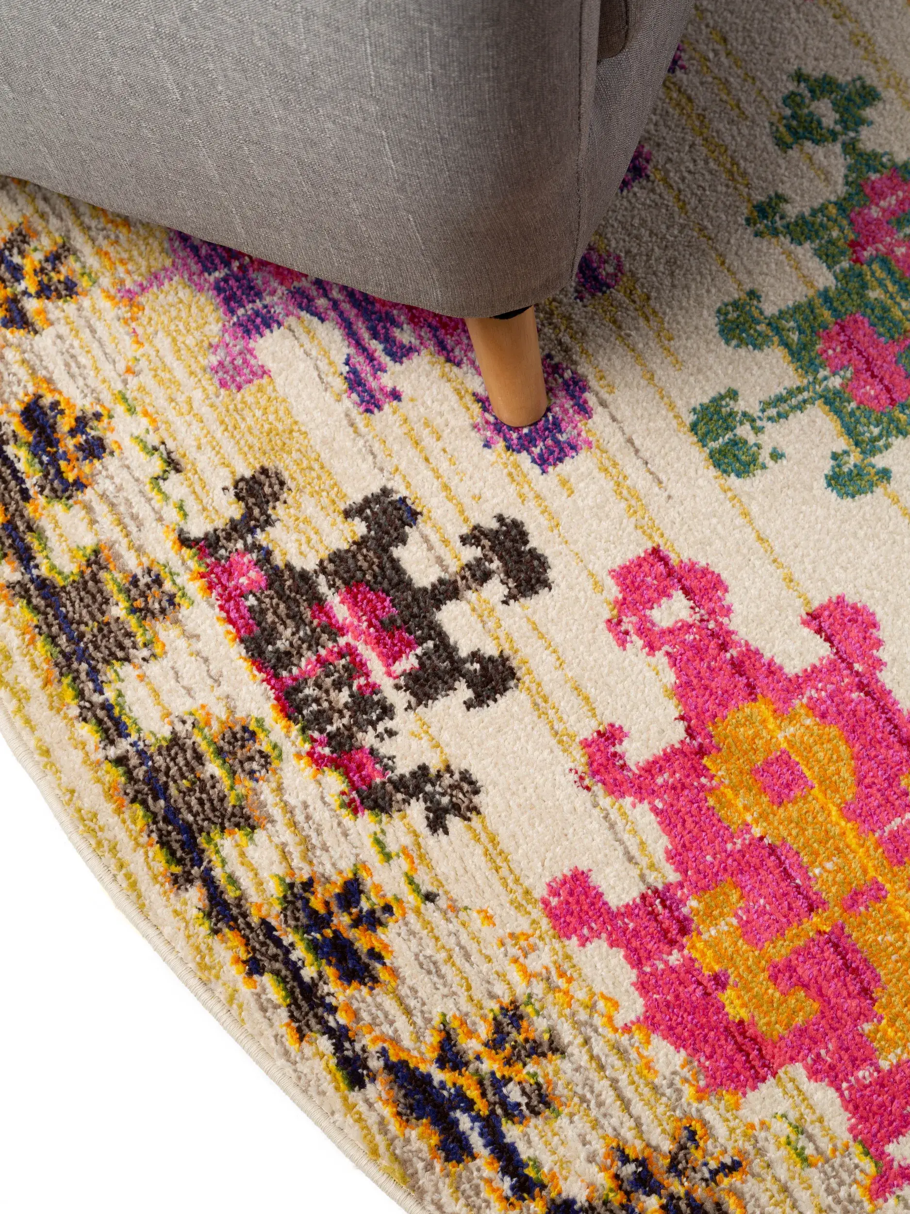 Teppich aus 100% Polypropylen in Multicolor mit 100% Polypropylen hohem Flor von benuta Nest
