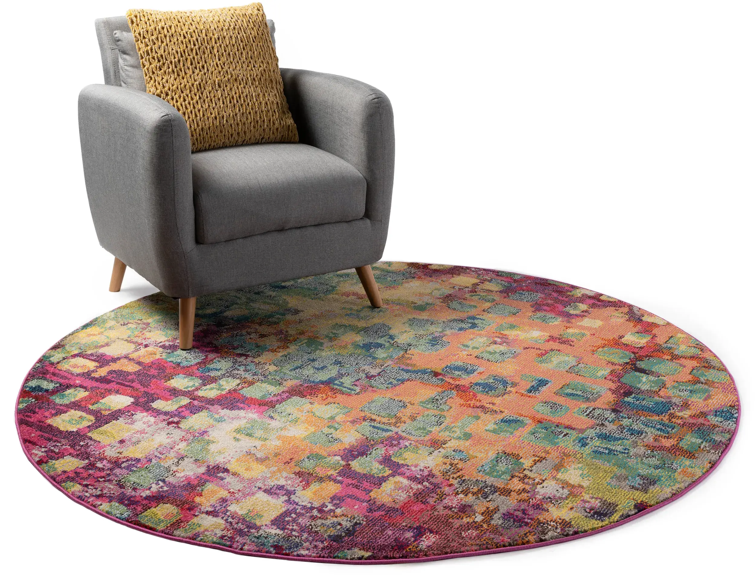 Teppich aus 100% Polypropylen in Multicolor mit 100% Polypropylen hohem Flor von benuta Nest
