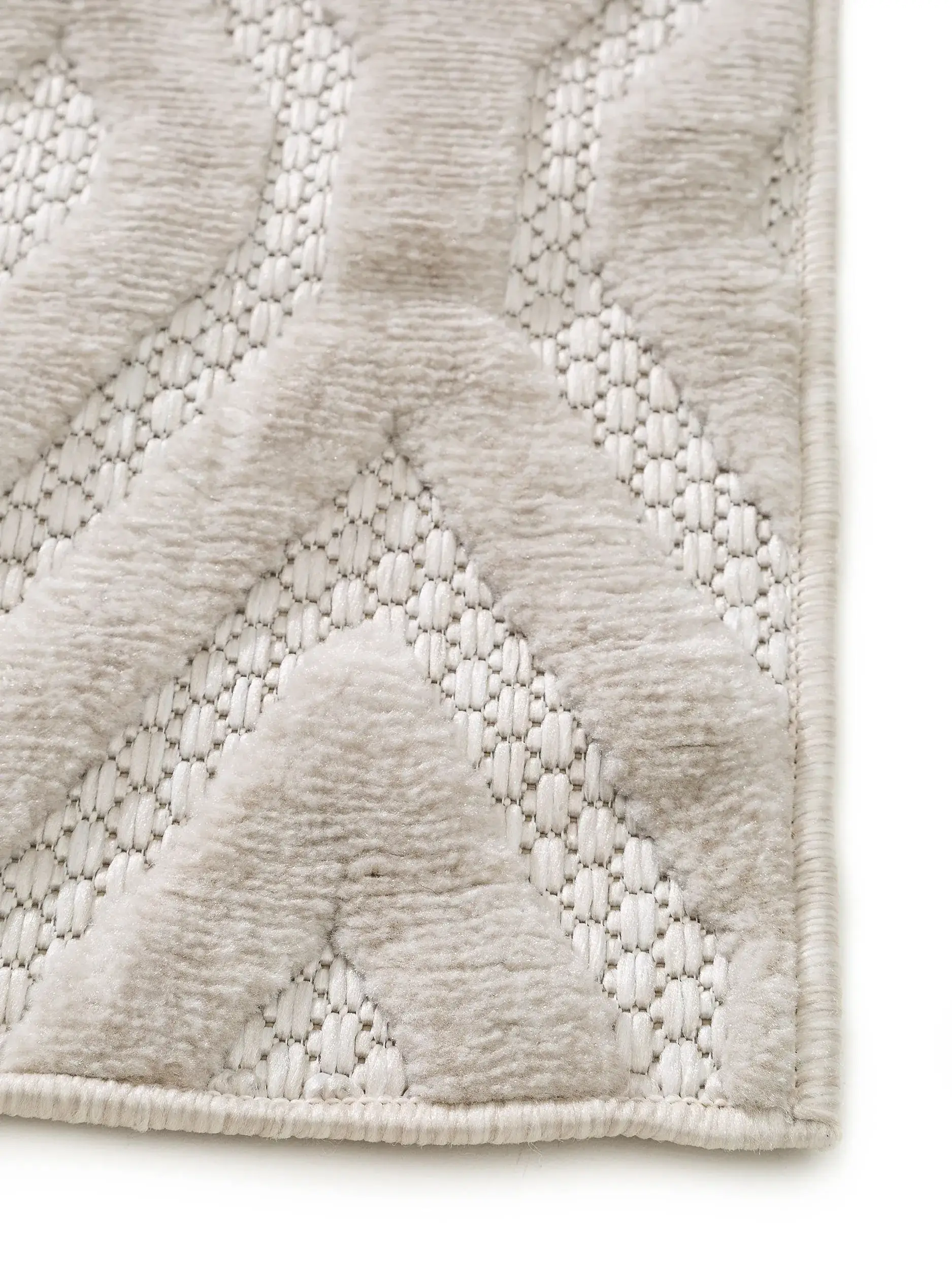 Rug made of 100% Polypropylen in Beige with a 100% Polypropylen high pile by benuta