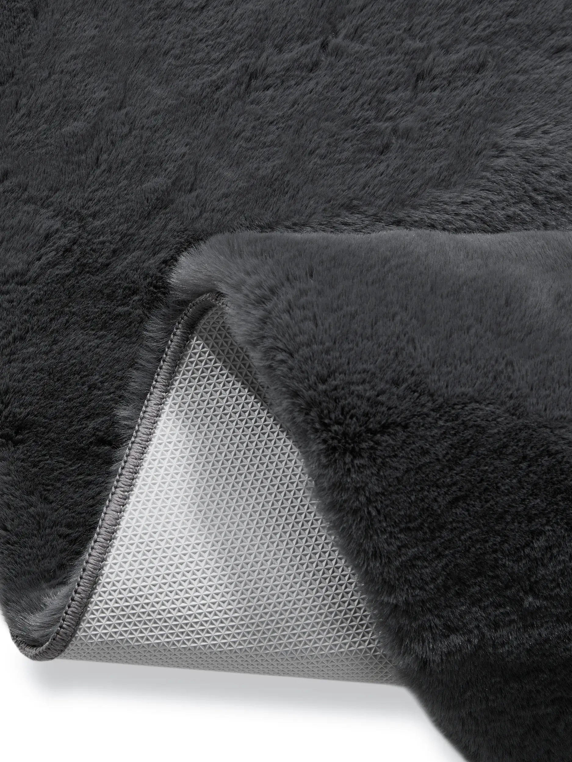 Teppich Dave aus 100% Polyester in Grau von benuta Nest