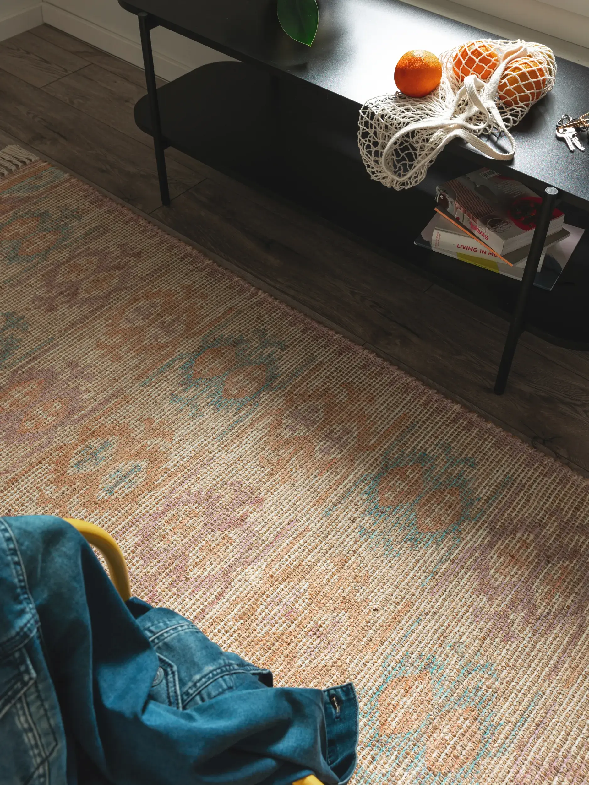 Tappeto di 68% Iuta, 20% Poliestere, 12% Cotone in Multicolor con pelo alto 68% Iuta, 20% Poliestere, 12% Cotone da benuta POP