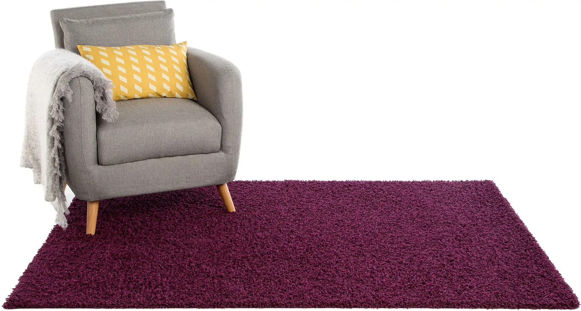 Tapis Swirls en 100% Polypropylène en Mauve de benuta