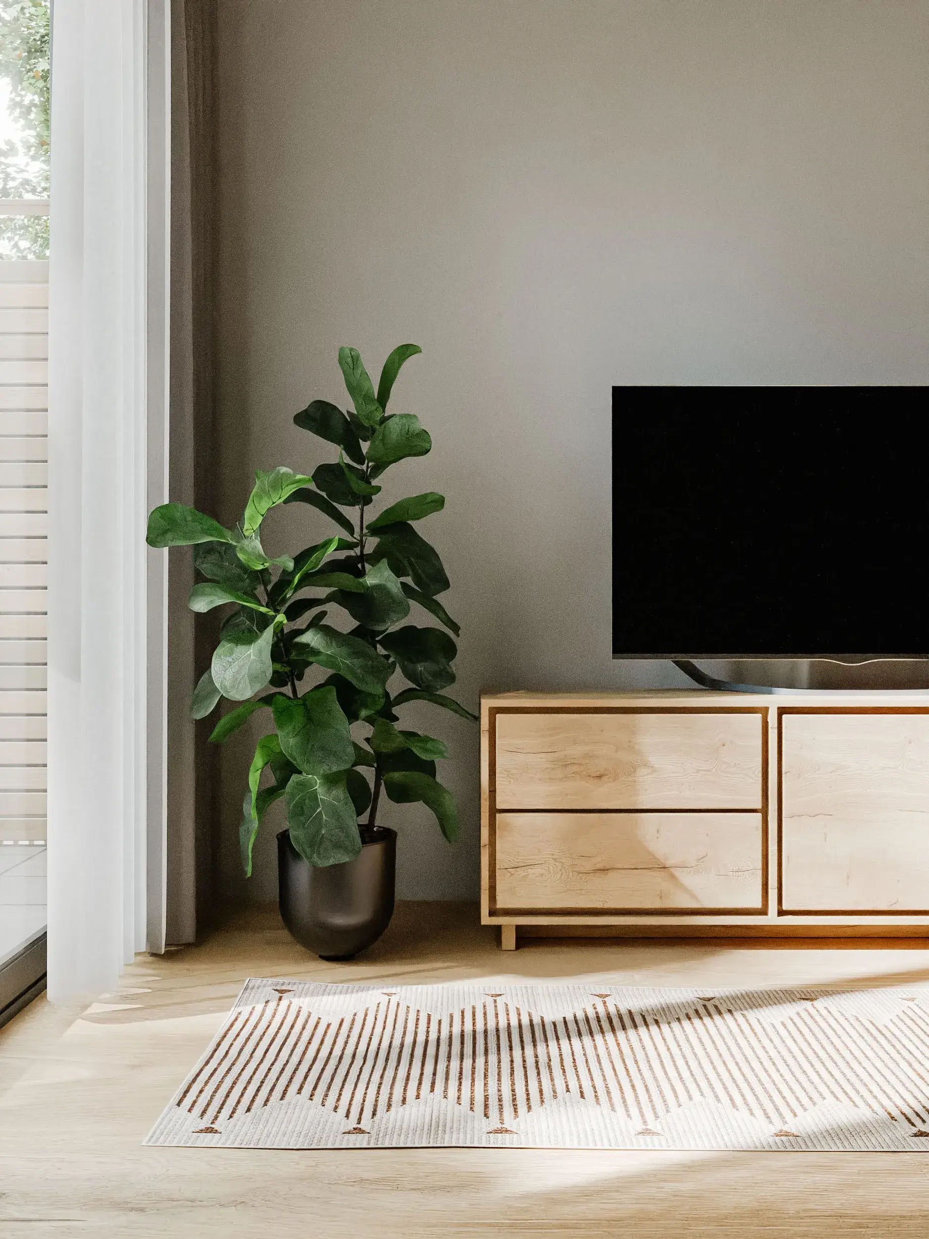 Teppich Kaleo aus 100% Polypropylen in Weiß von benuta Basic