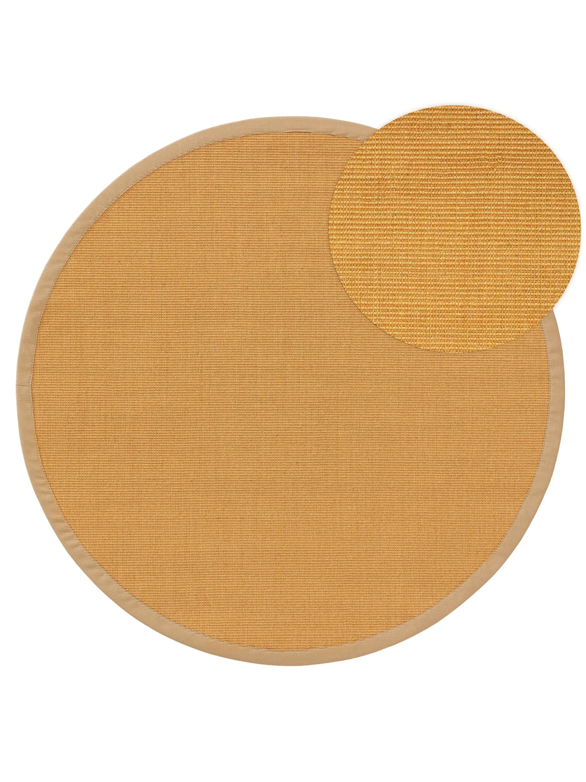 Teppich aus 100% Sisal in Beige mit 100% Sisal hohem Flor von benuta Nest