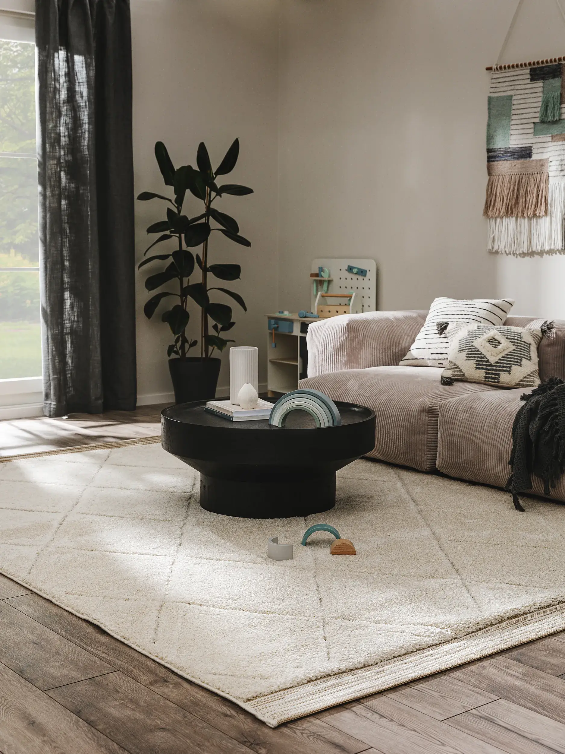 Teppich Aimee aus 100% Polypropylen in Beige von benuta Nest