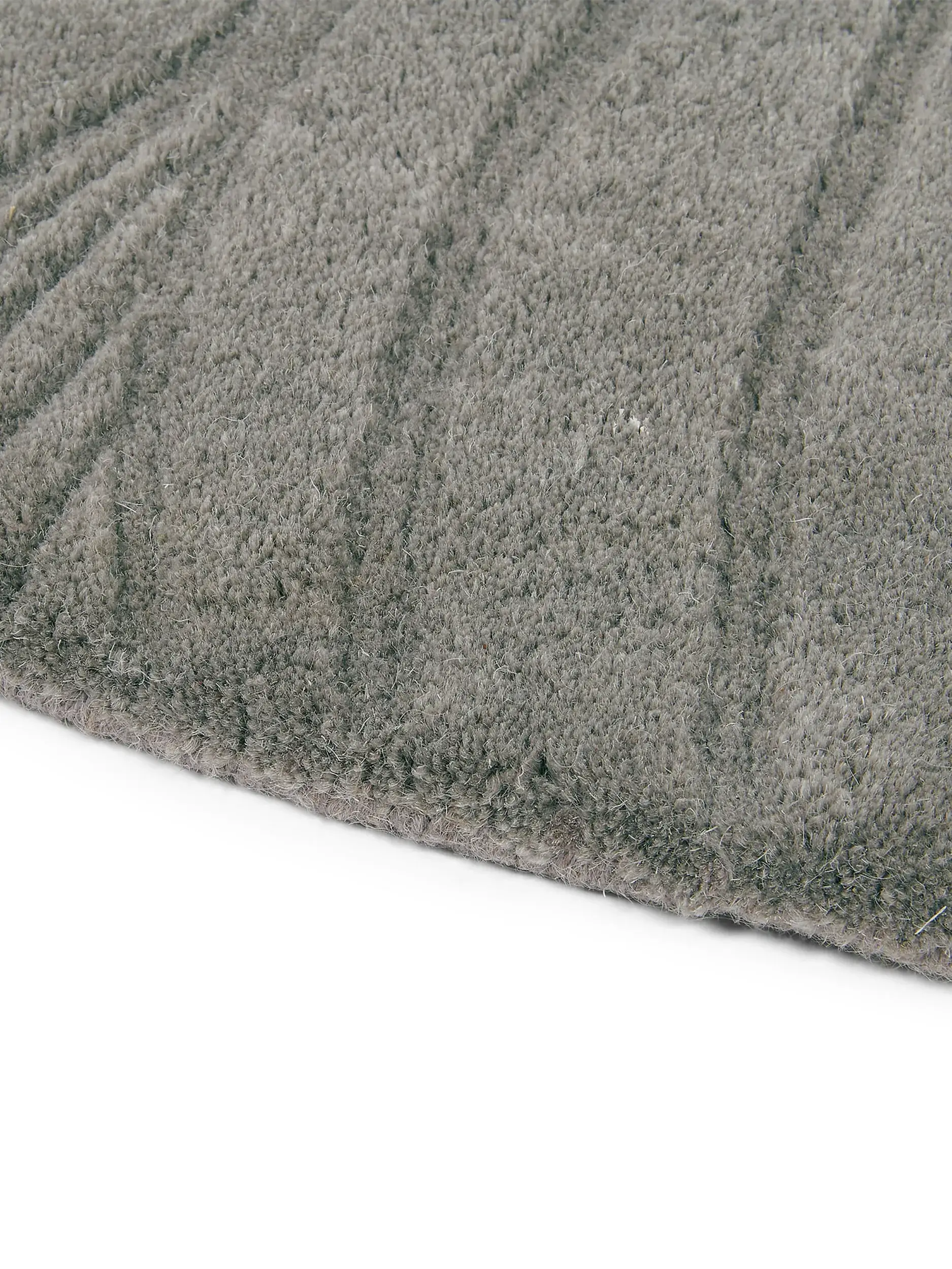 Teppich Folia aus 100% Wool in Grey von benuta
