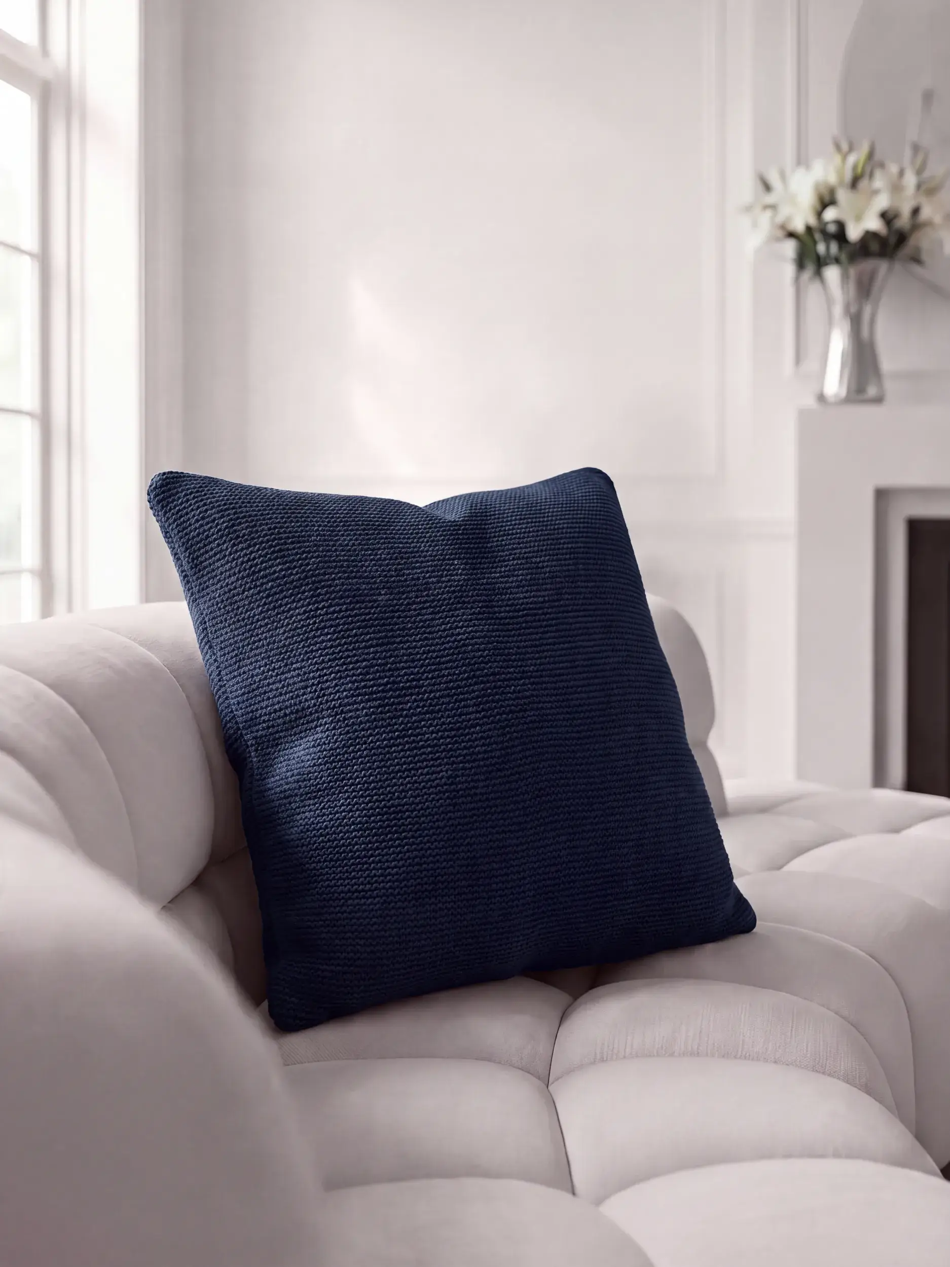 Kussen Helma Blauw van benuta Pure