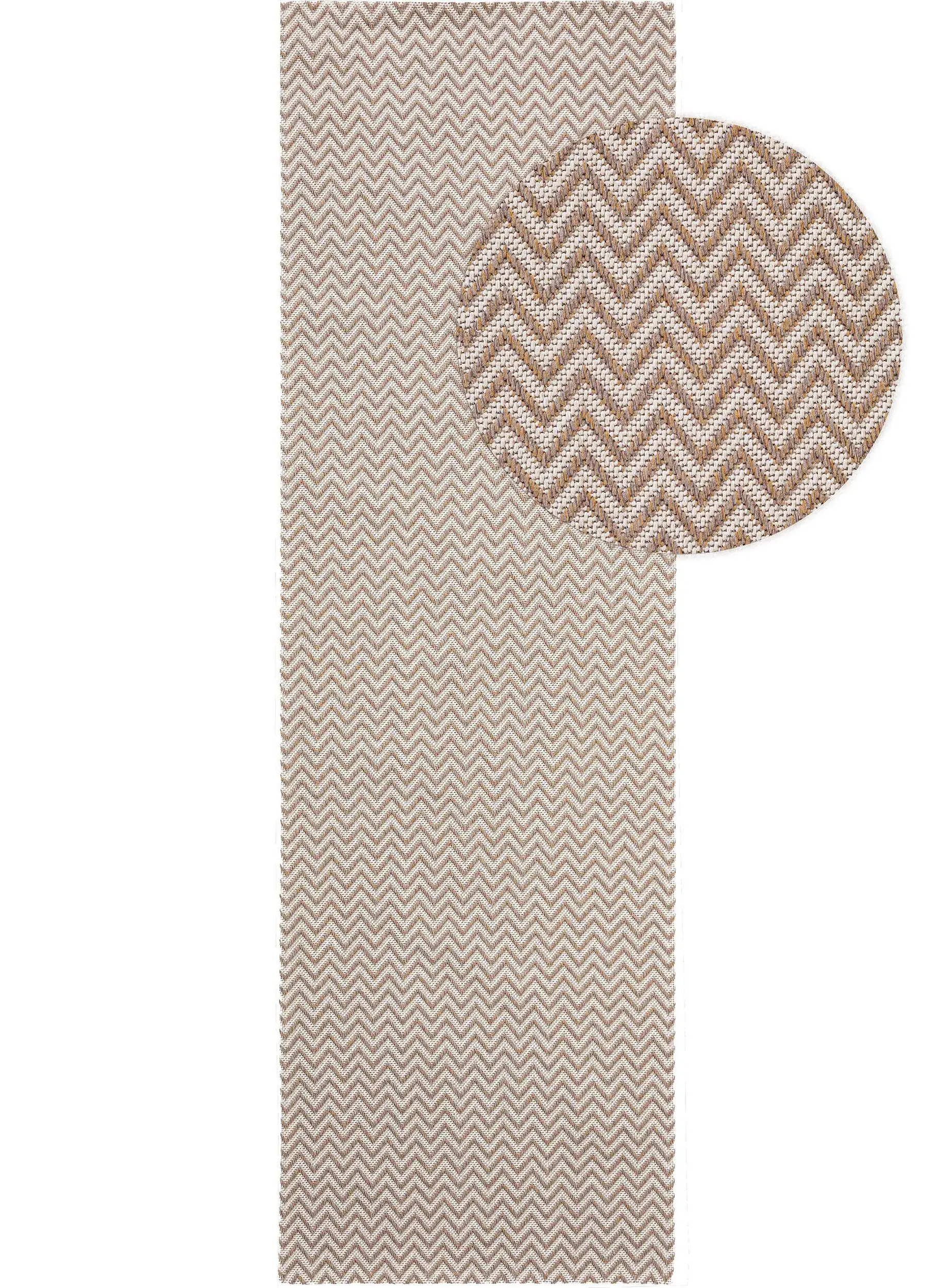Teppich Cooper aus 100% Baumwolle in Taupe von benuta Nest