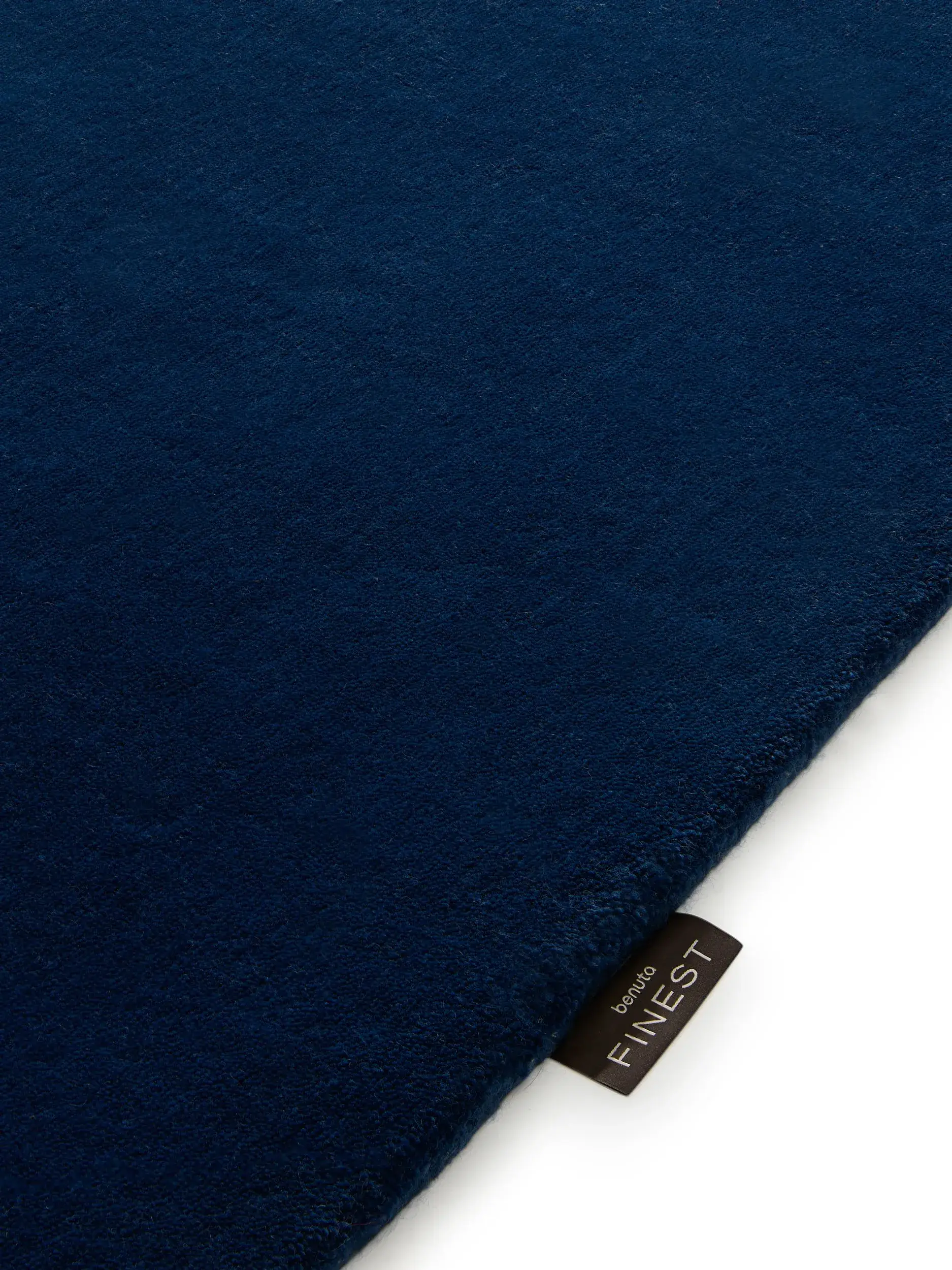 Teppich Mono aus 100% Baumwolle in Blau von benuta