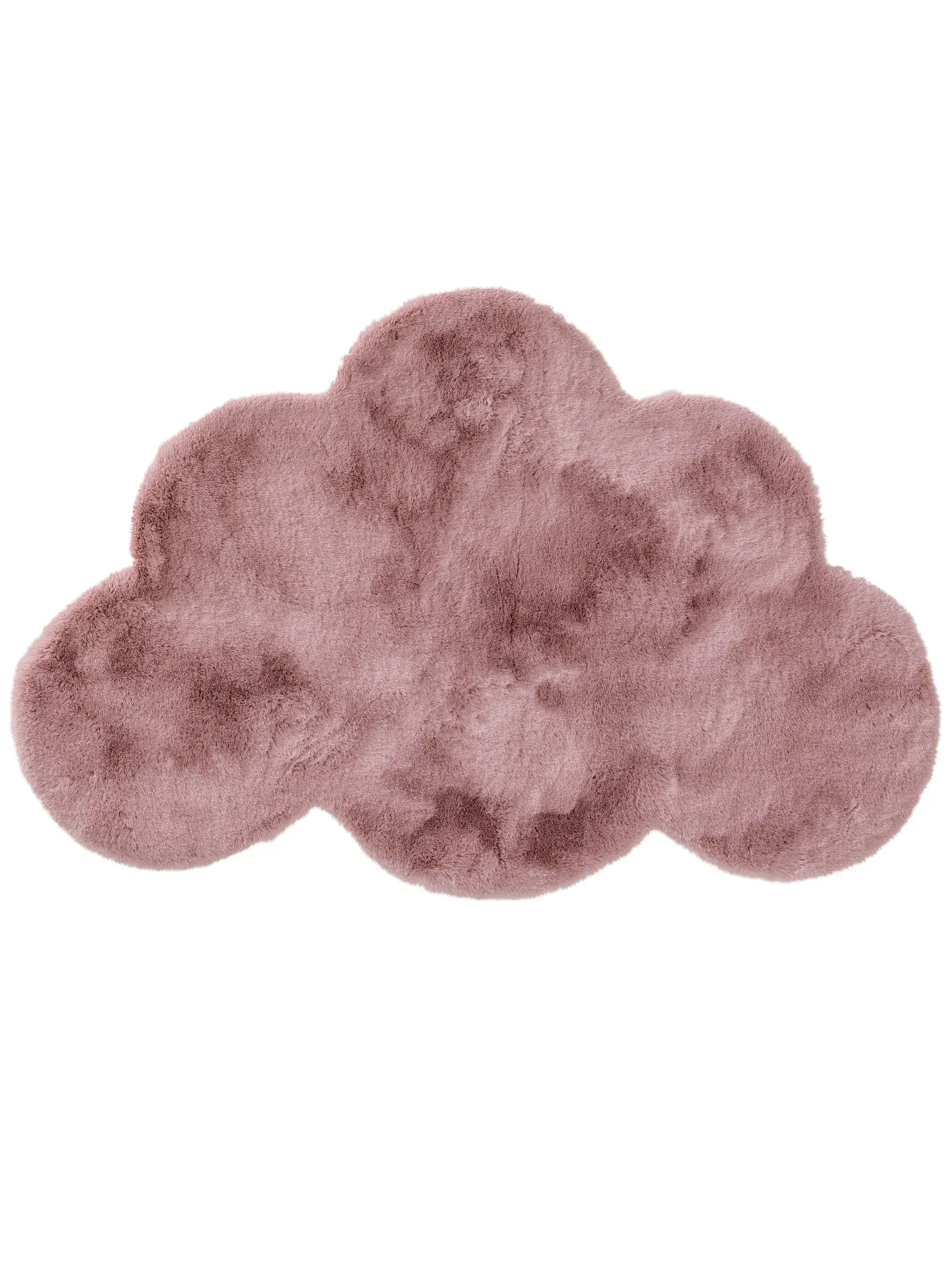 Rug made of 100% Polyester in Rosa with a 100% Polyester high pile by Lytte