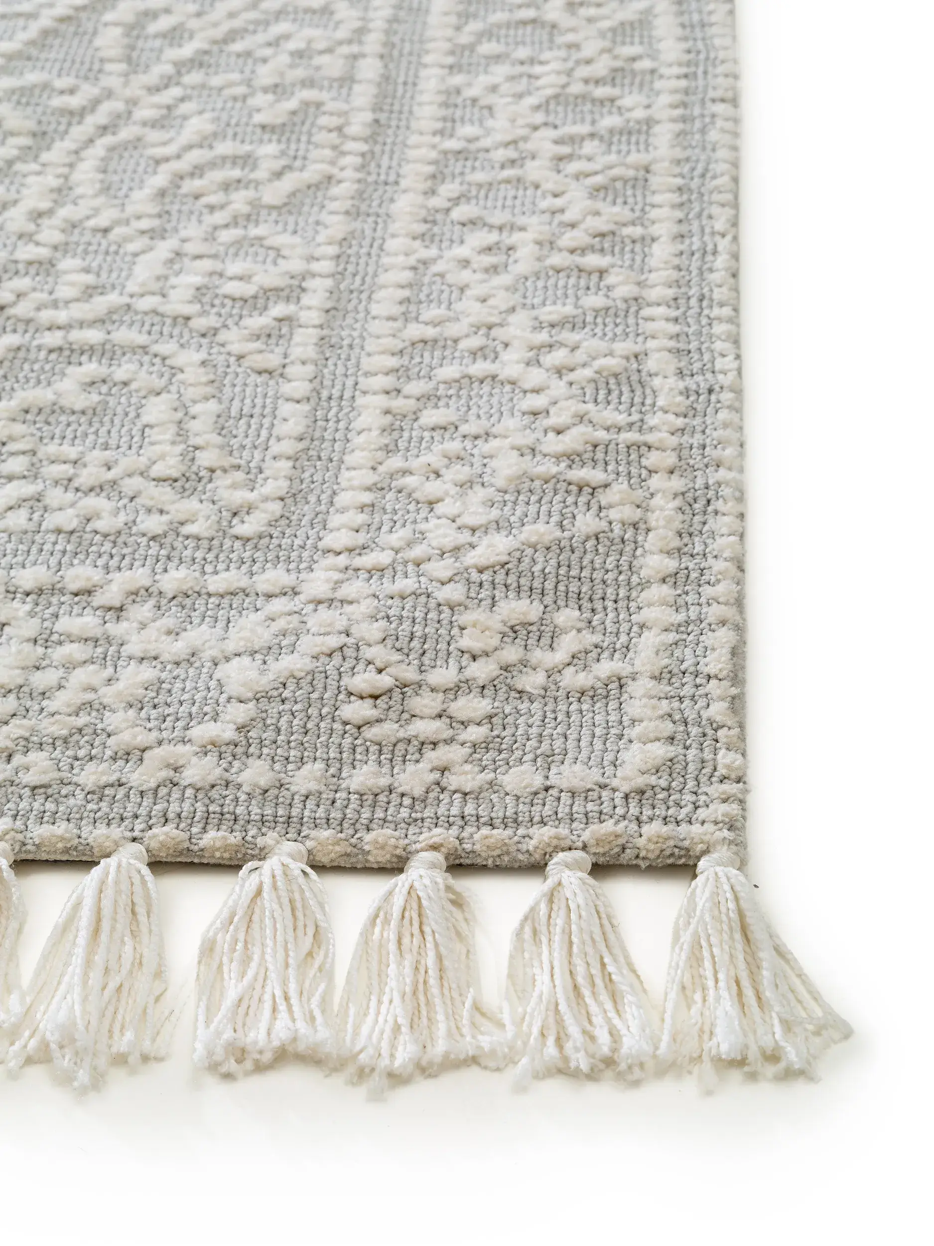 Teppe av 100% Polyester (Mikrofiber) i Grå med 100% Polyester (Mikrofiber) høy lugg fra benuta nest