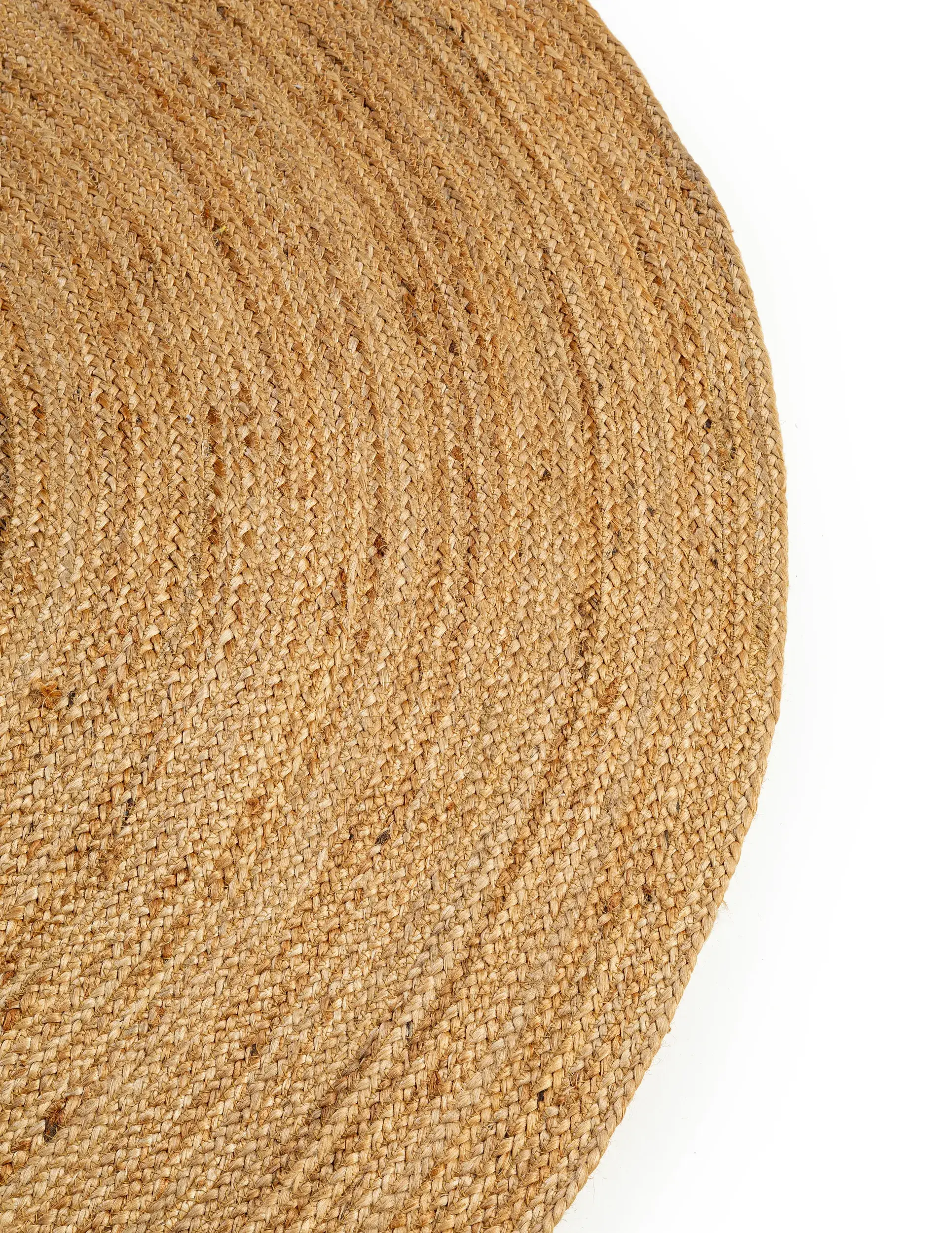 Teppich aus 100% Jute in Braun mit 100% Jute hohem Flor von benuta Pure