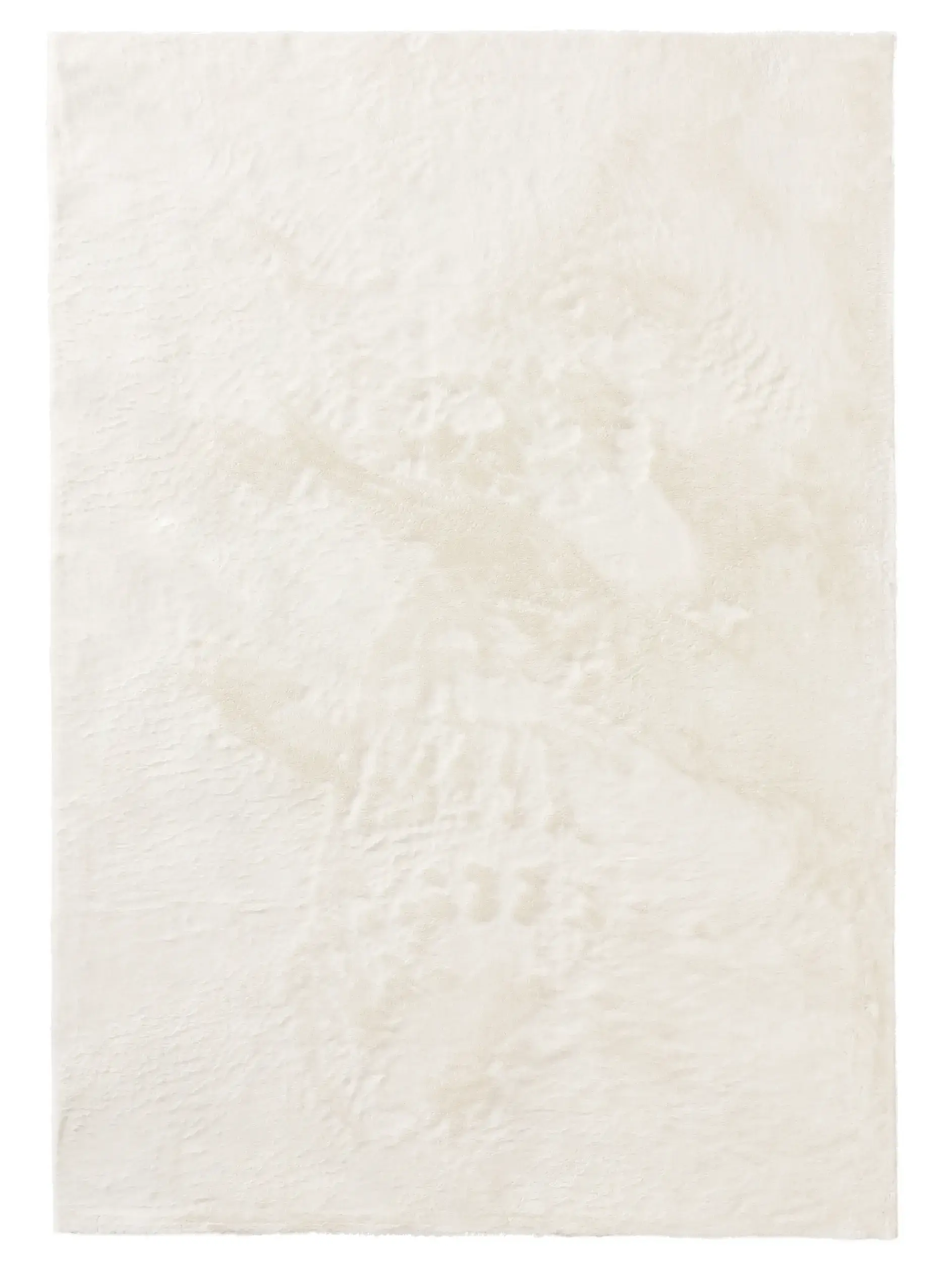 Teppich aus 100% Polyester in Beige mit 100% Polyester hohem Flor von benuta Basic