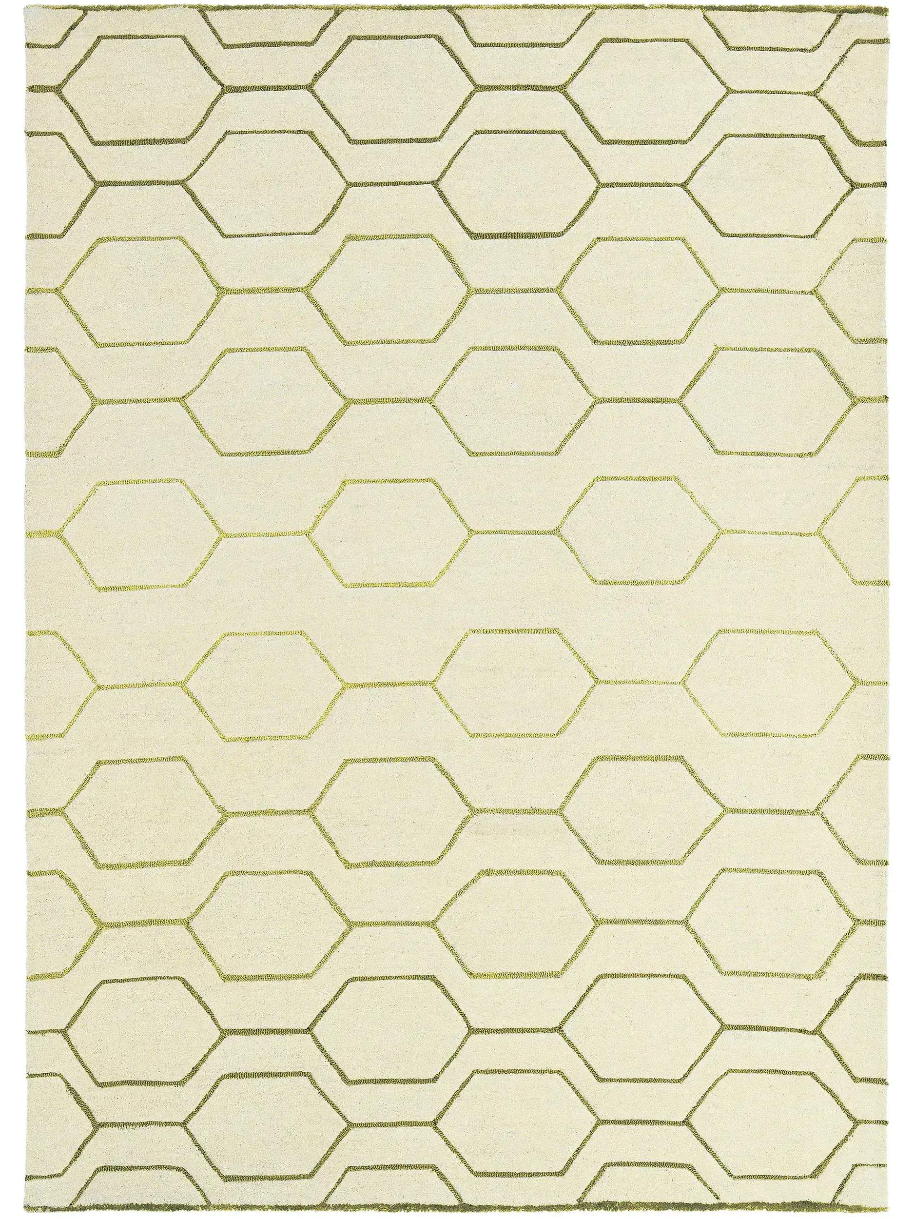 Tappeto di 90% Lana, 10% Viscosa in Beige con pelo alto 90% Lana, 10% Viscosa da benuta
