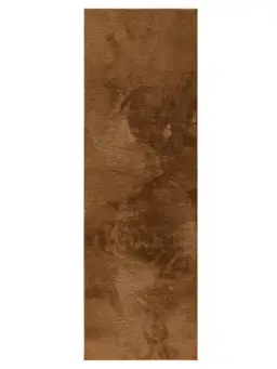 Kunstfell-Teppich Furry Hellbraun