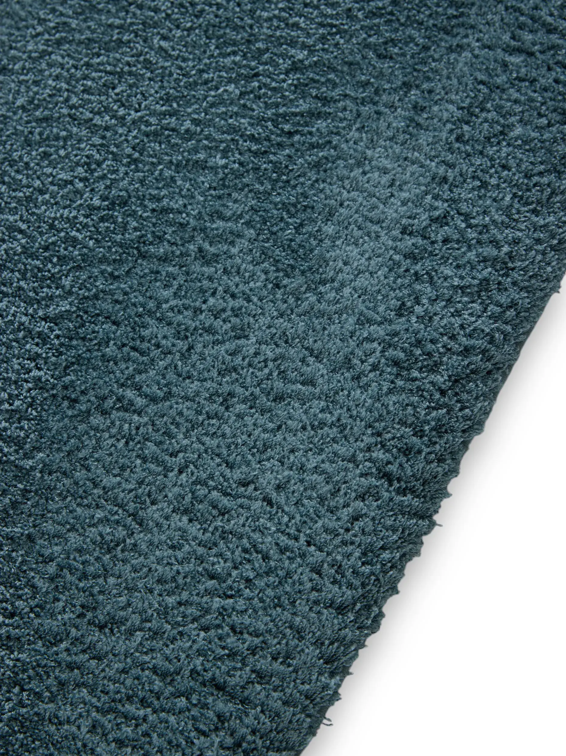 Teppich aus 100% Polyester (Microfiber) in Blau mit 100% Polyester (Microfiber) hohem Flor von benuta Nest