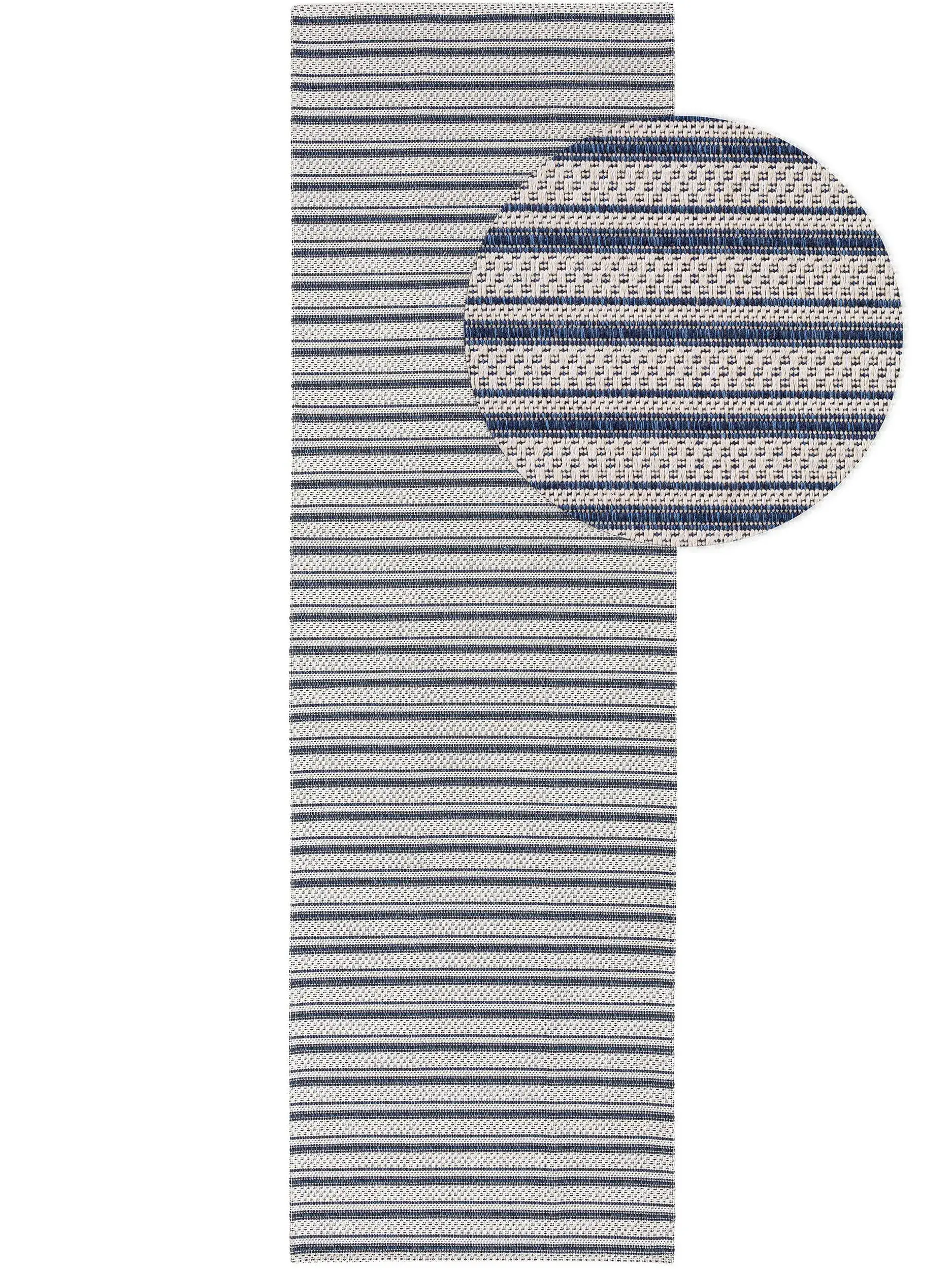 Teppich Cooper aus 100% Baumwolle in Blau von benuta