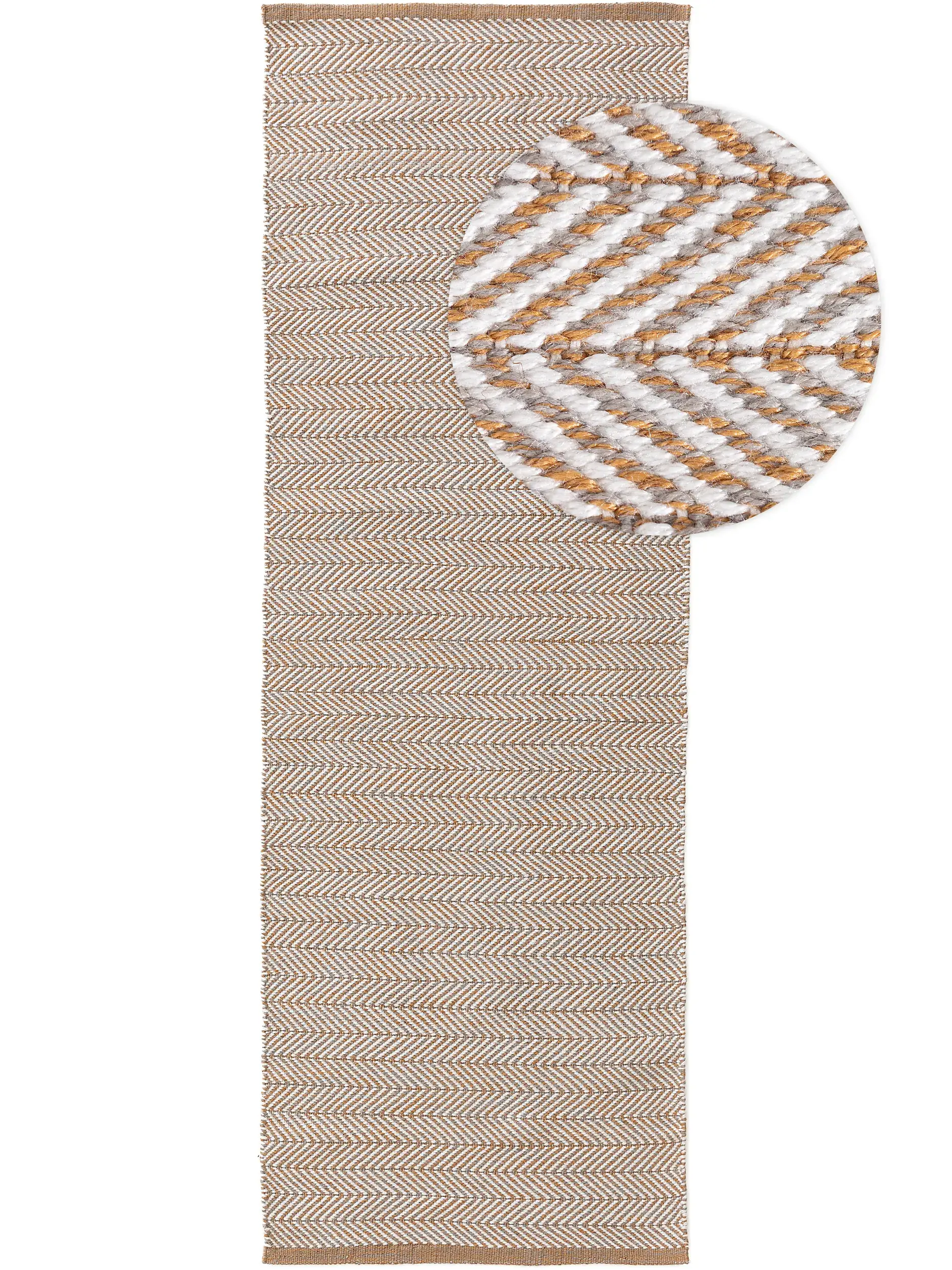 Teppich Rio aus 100% Polyester (recyceltes PET) in Braun von benuta Pure