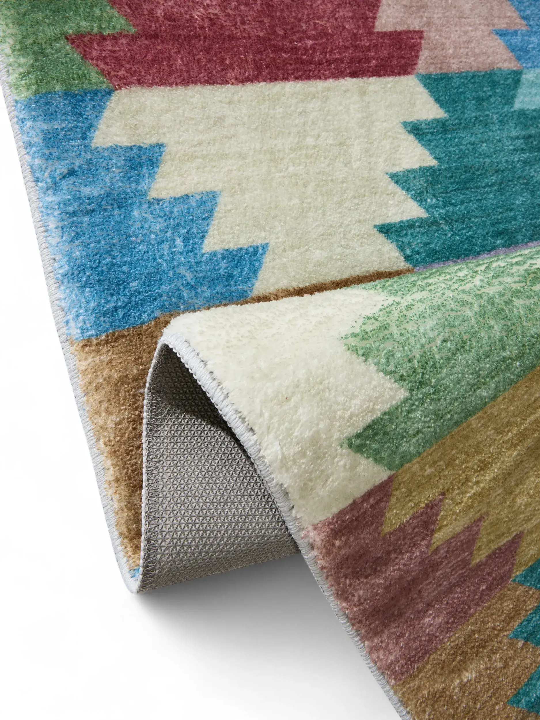 Rug made of 100% Polyester in Multicolor with a 100% Polyester high pile by benuta Pop