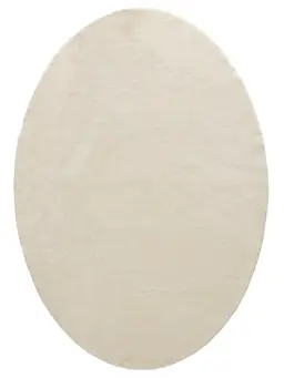 Shaggy koberec Yumi Slonová kost/Zelená