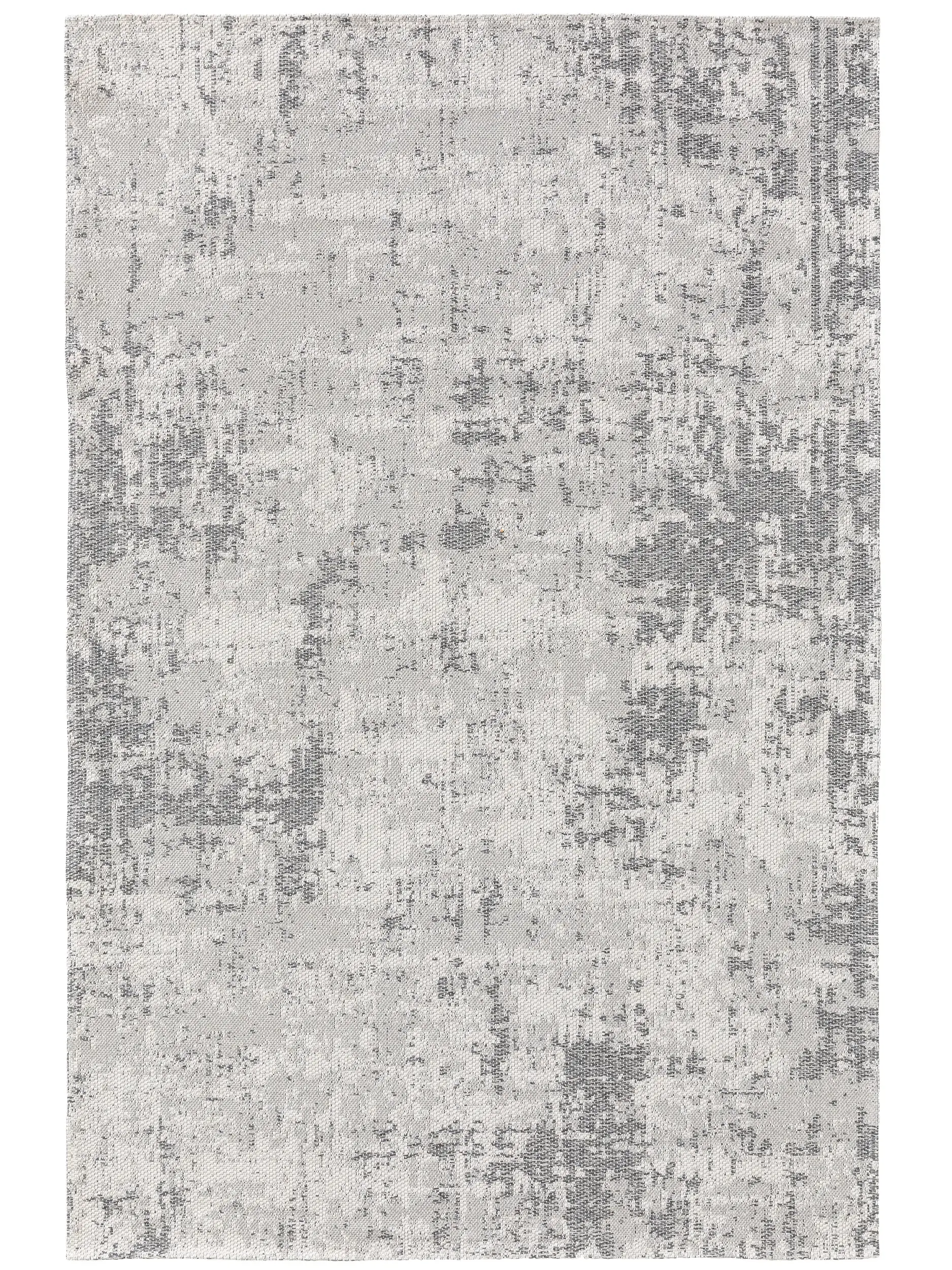 Rug made of 100% Cotton in Grey with a 100% Cotton high pile by benuta Nest