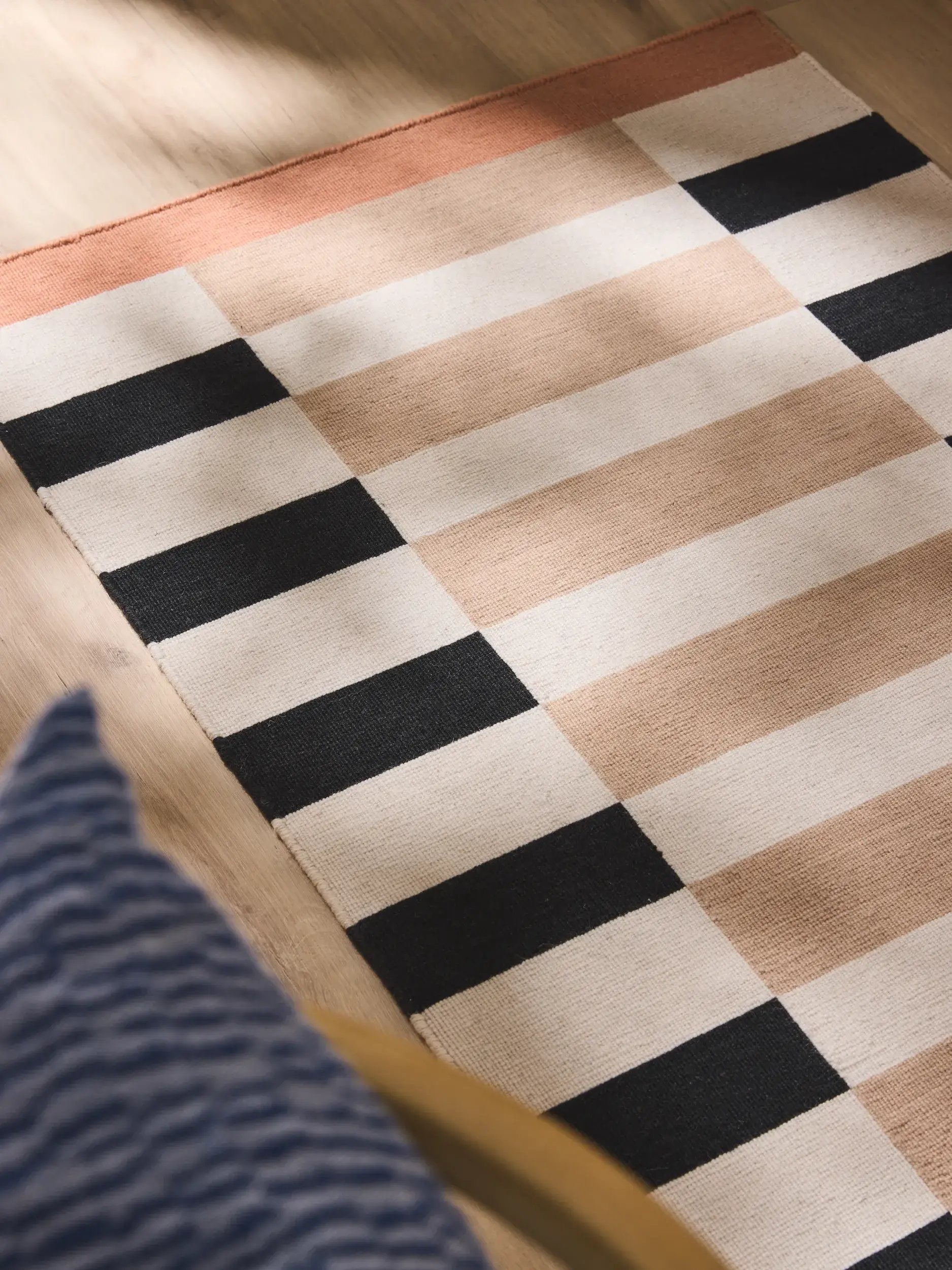 Teppich aus 100% Wool in Beige mit 100% Wool hohem Flor von benuta Nest